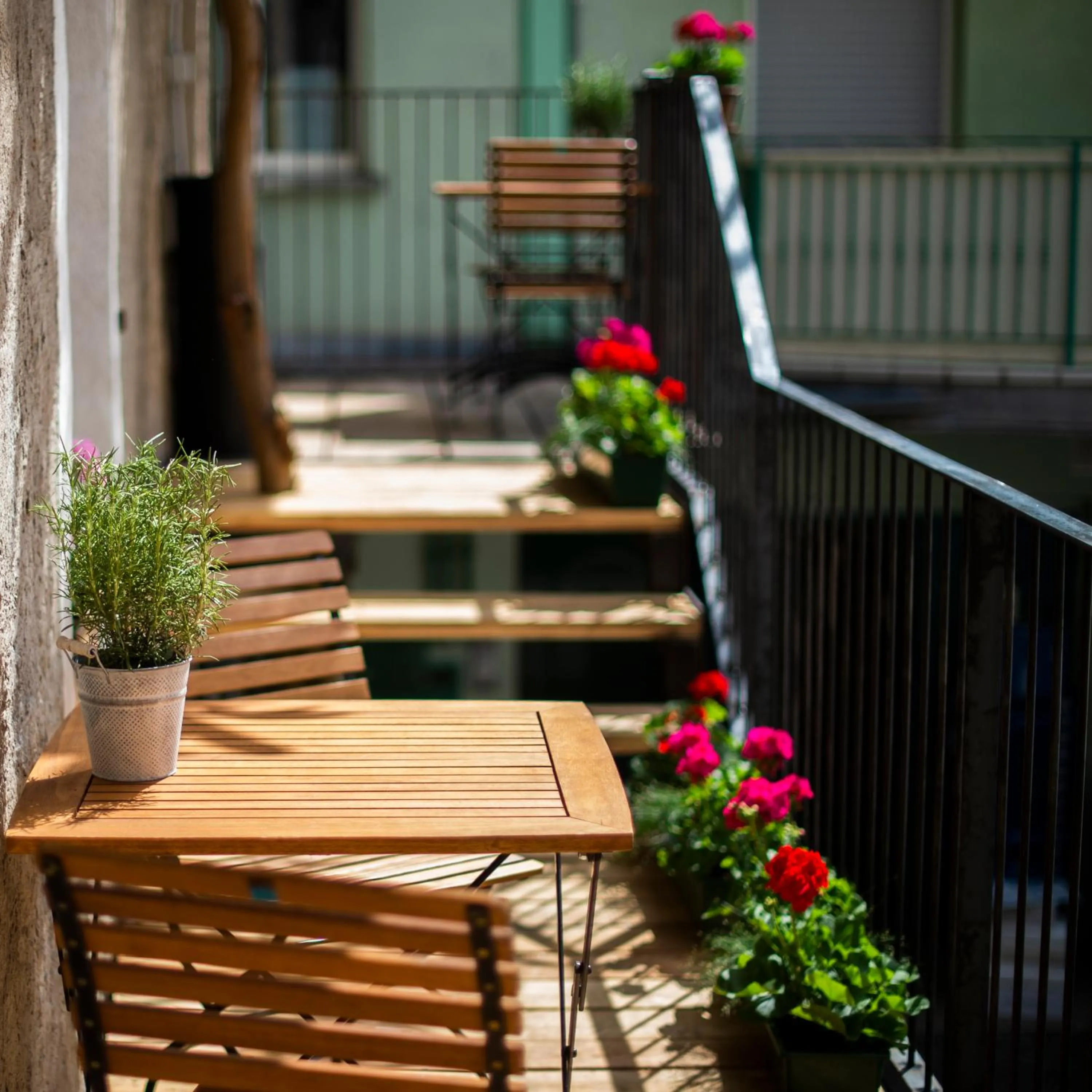 Balcony/Terrace in rössl bianco b&b&b