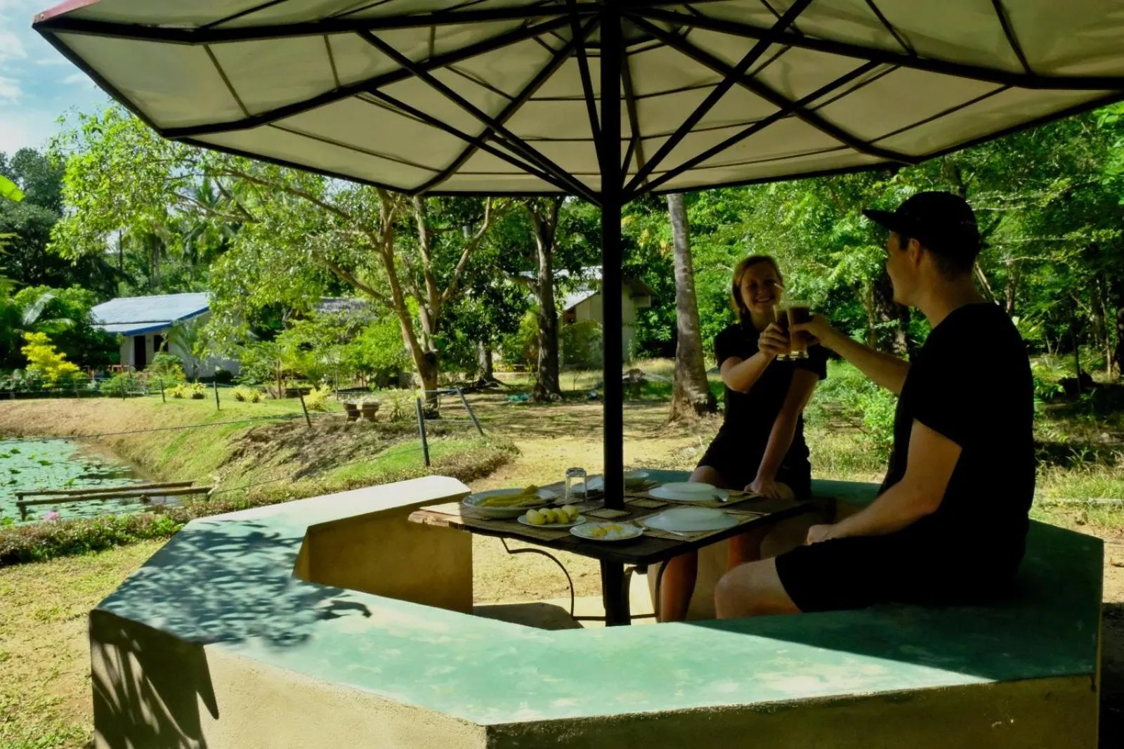 Natural landscape in Avian Garden Udawalawe