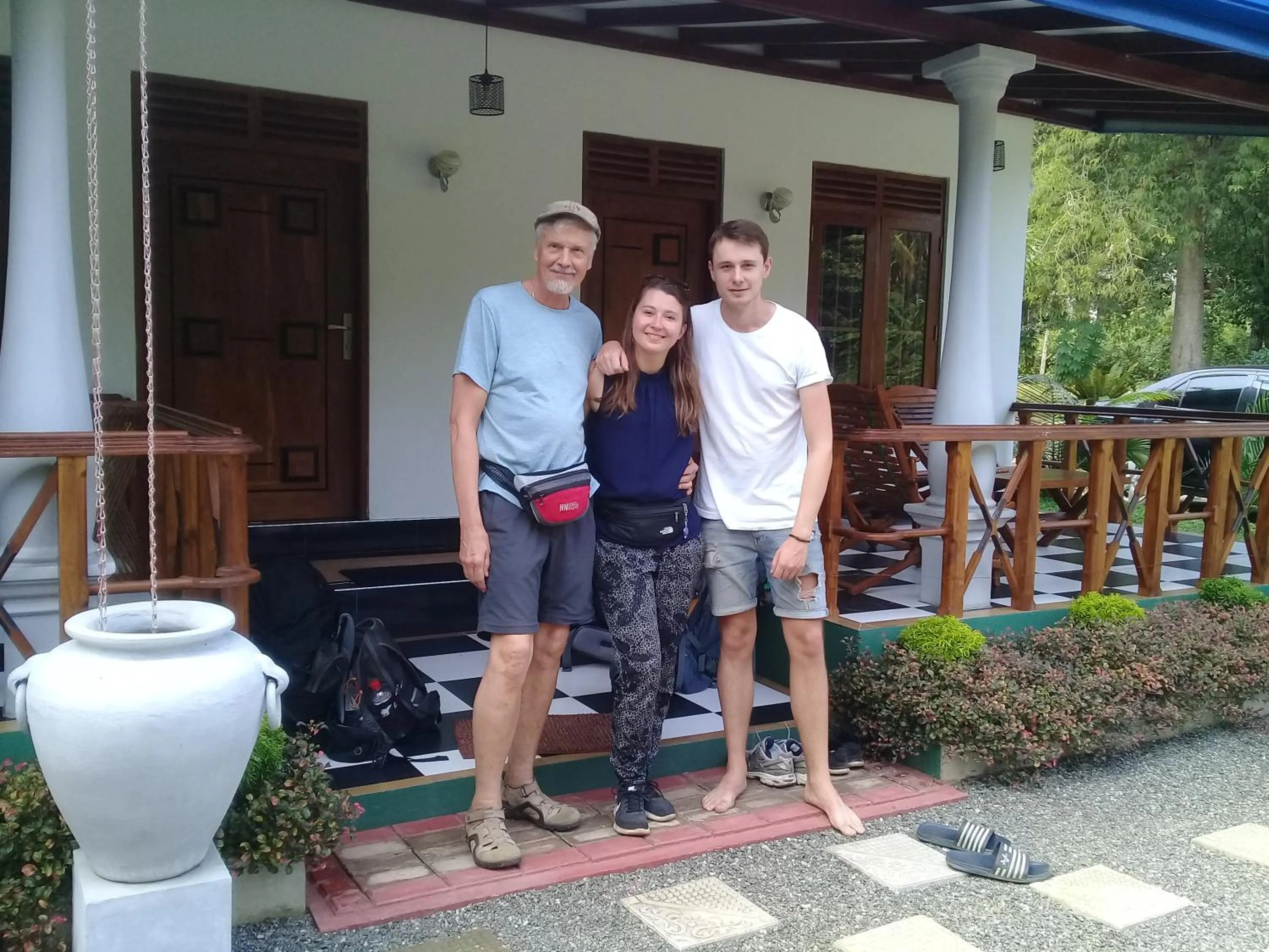 Family in Avian Garden Udawalawe