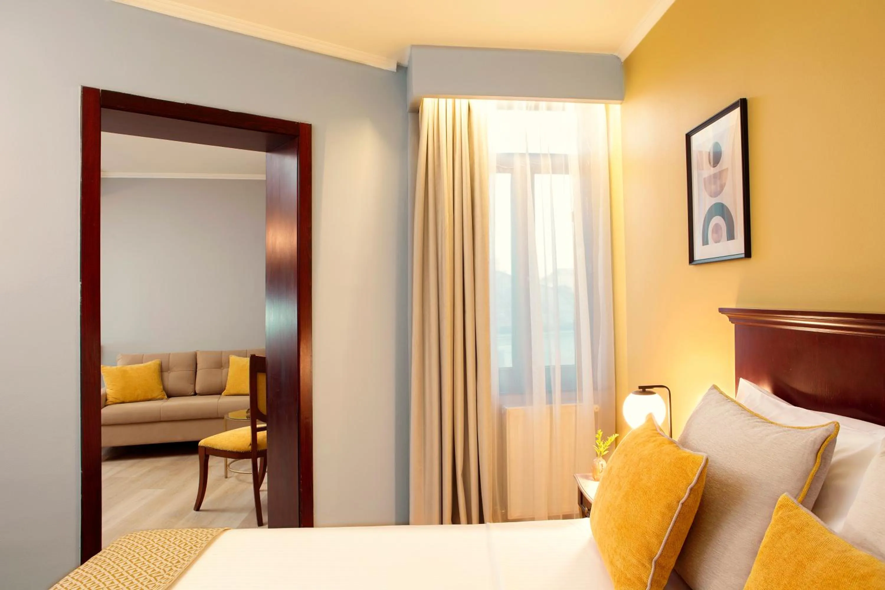 Bed in Zeus Essence Bucharest Venezia