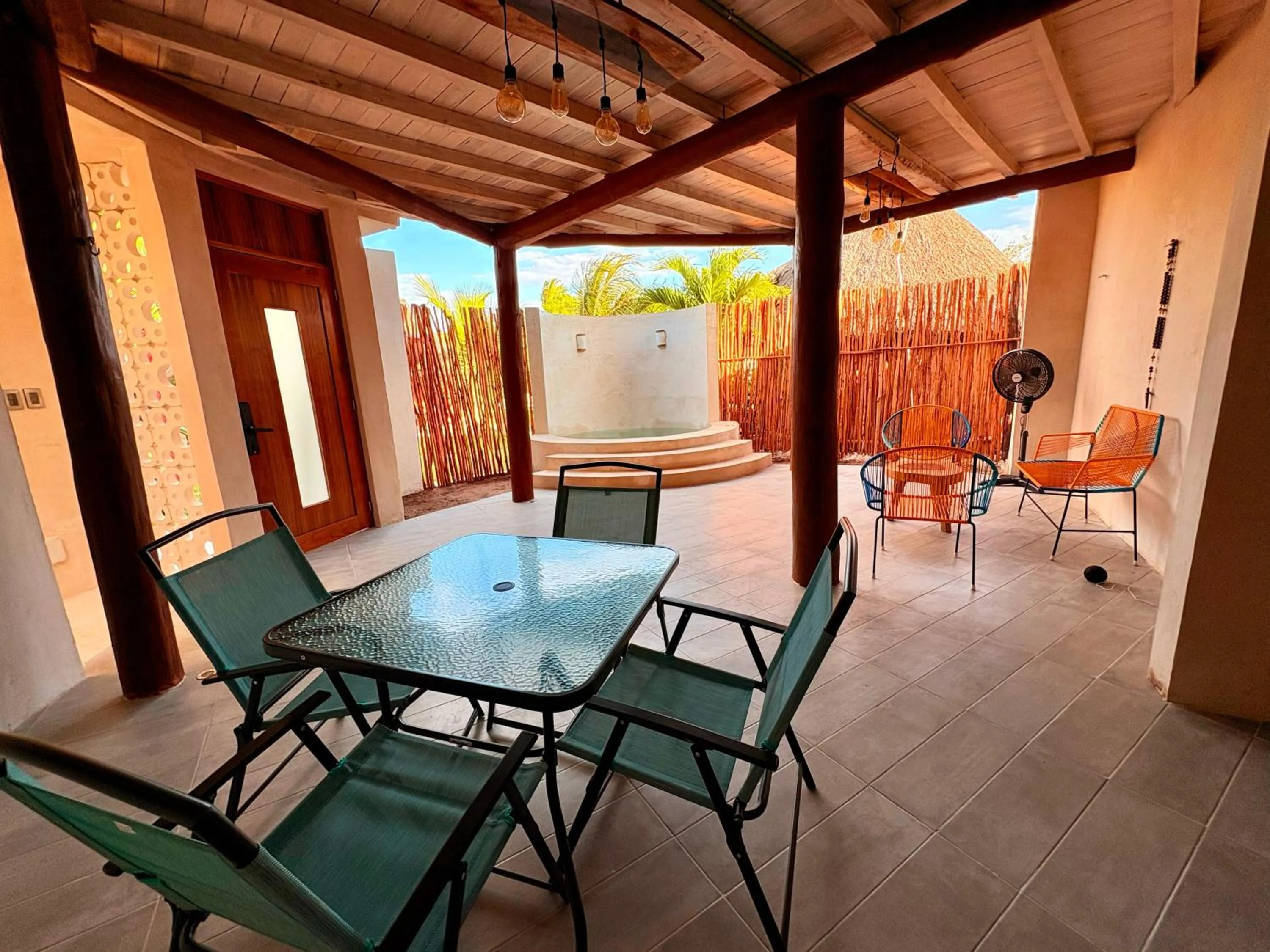 Living room in Cabanas Jaalkab