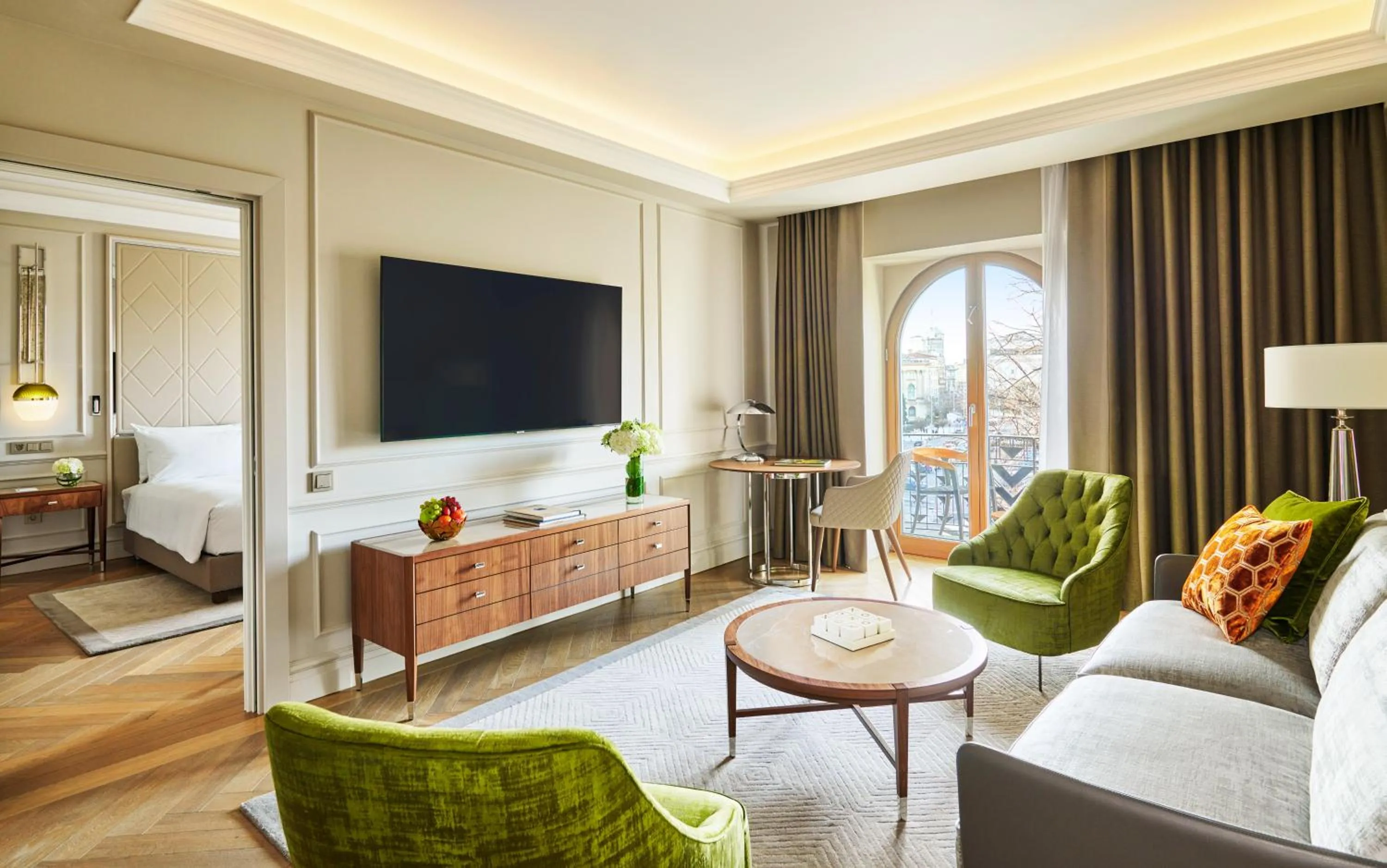 Seating area, Bed in InterContinental Athenee Palace Bucharest by IHG