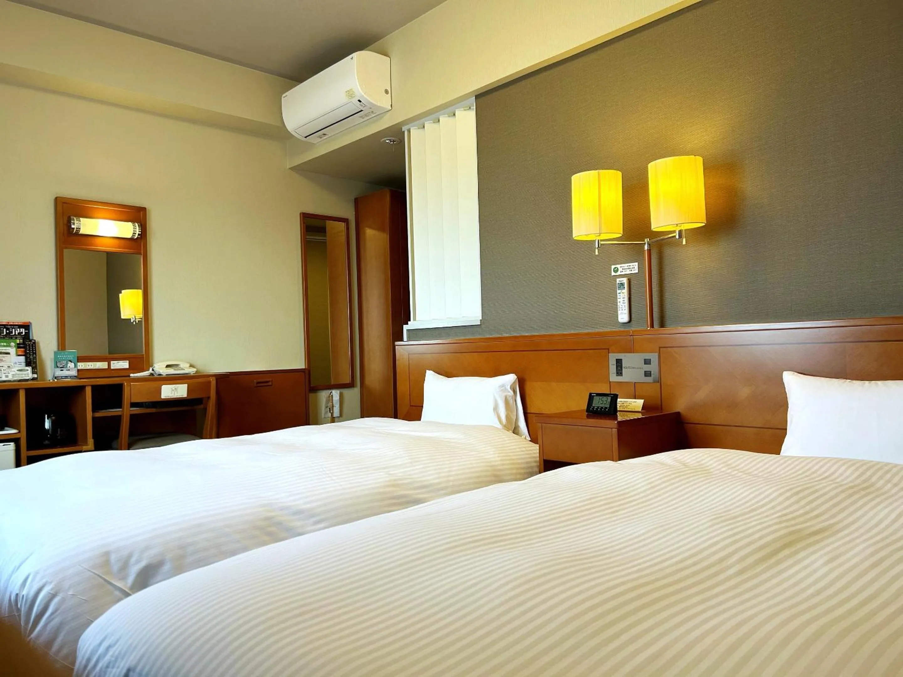 Photo of the whole room, Bed in Hotel Route-Inn Chiryu -Kokudou 1 Gou-