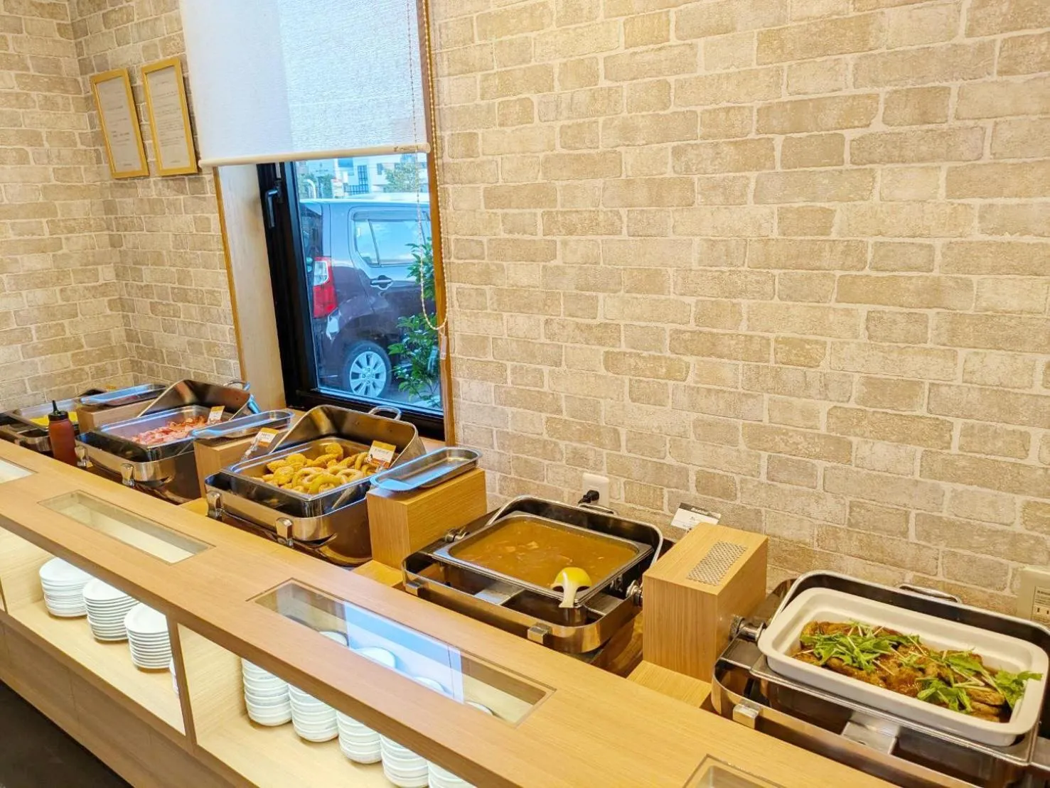 Breakfast in Hotel Route-Inn Fukui Owada