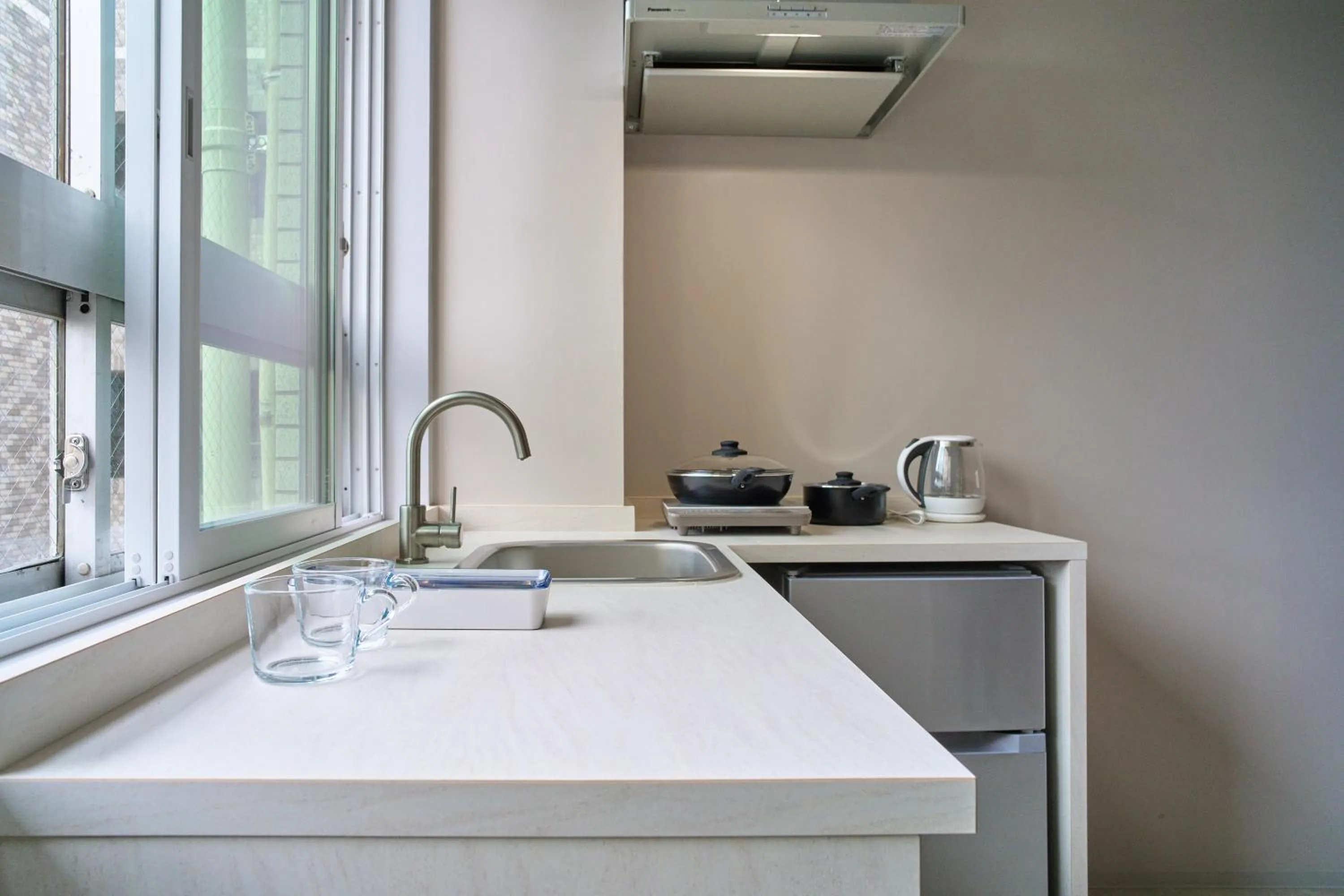 kitchen in Hostel Casa Noda