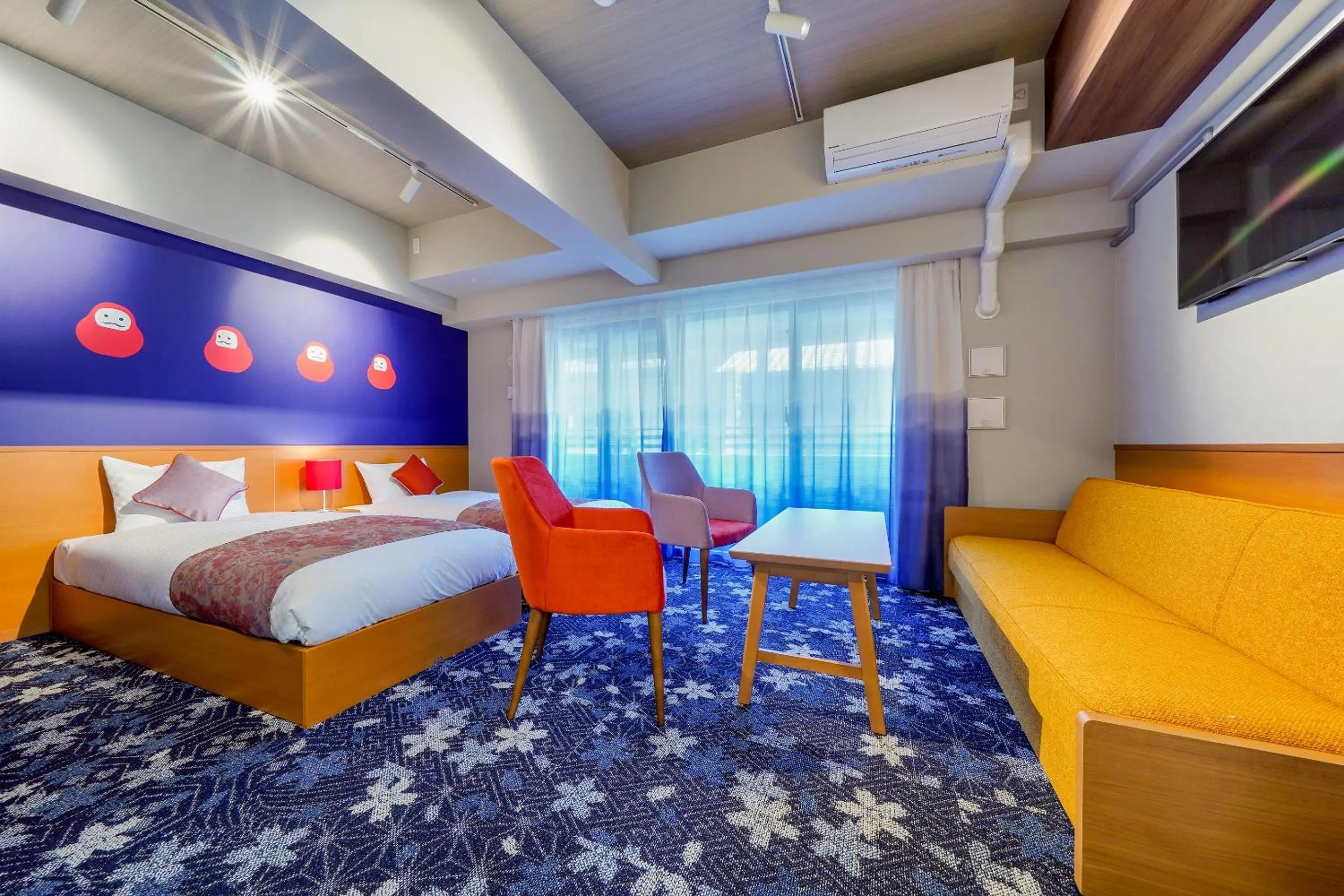 Living room, Bed in RESI STAY THE KYOTO