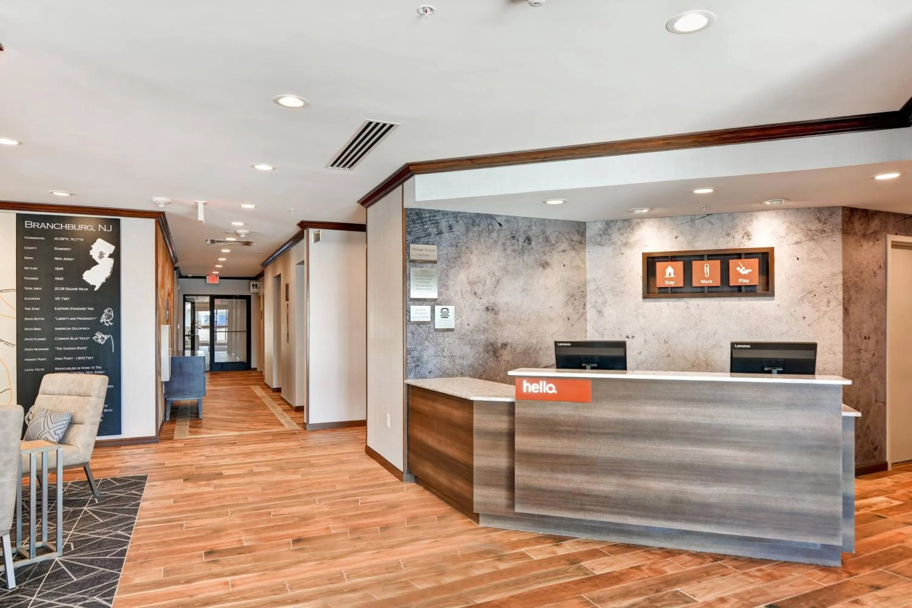 Lobby or reception in TownePlace Suites by Marriott Bridgewater Branchburg
