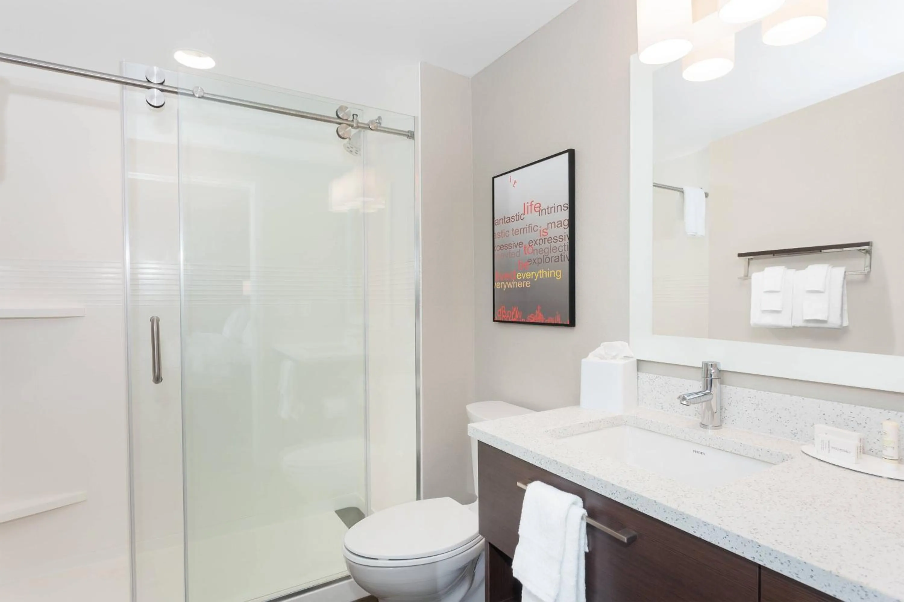 Bathroom in TownePlace Suites by Marriott Titusville Kennedy Space Center