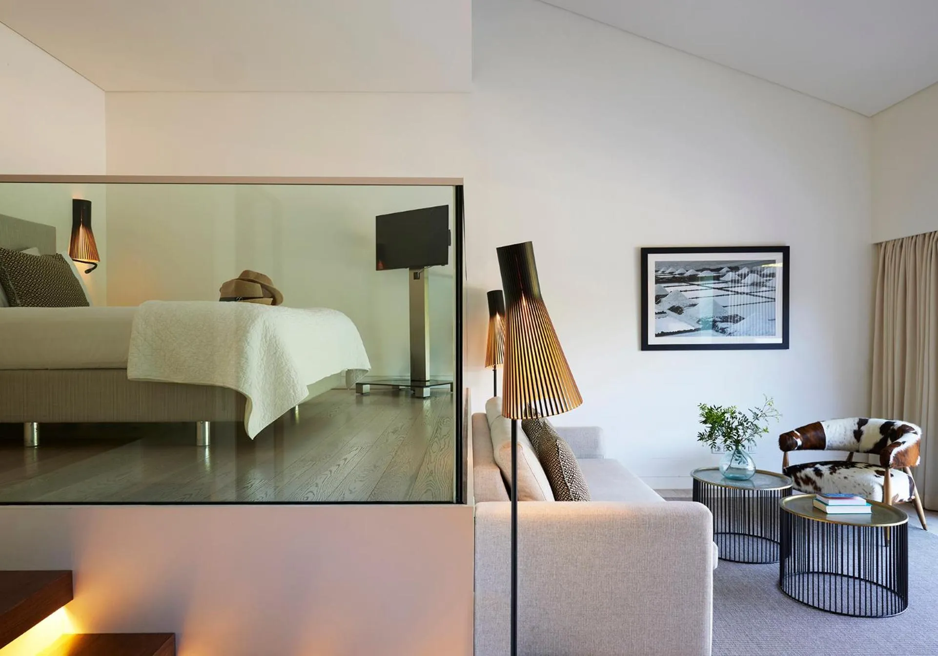 Living room, Bed in Octant Praia Verde