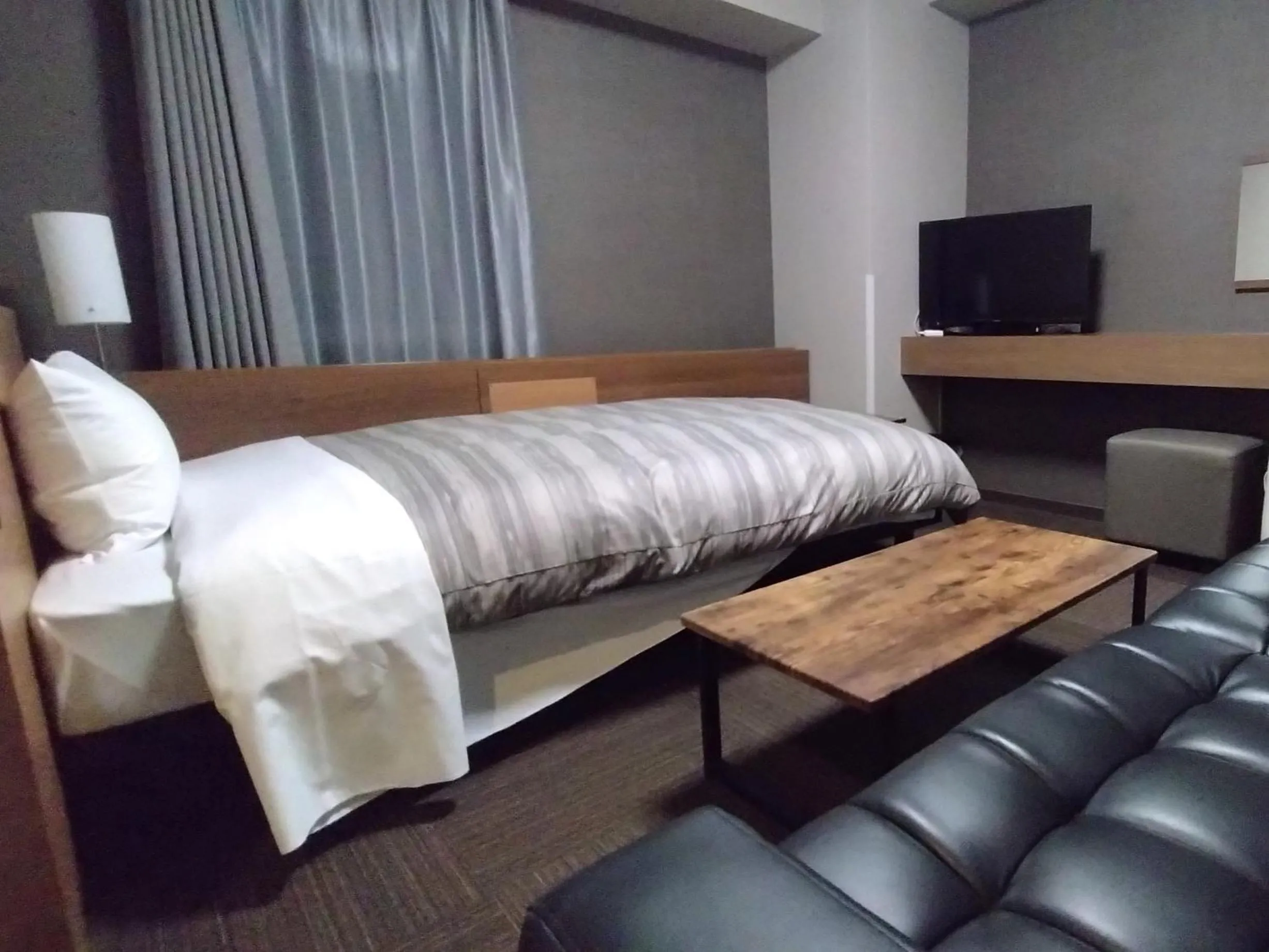 Photo of the whole room, Bed in Hotel Route-Inn Hitachitaga