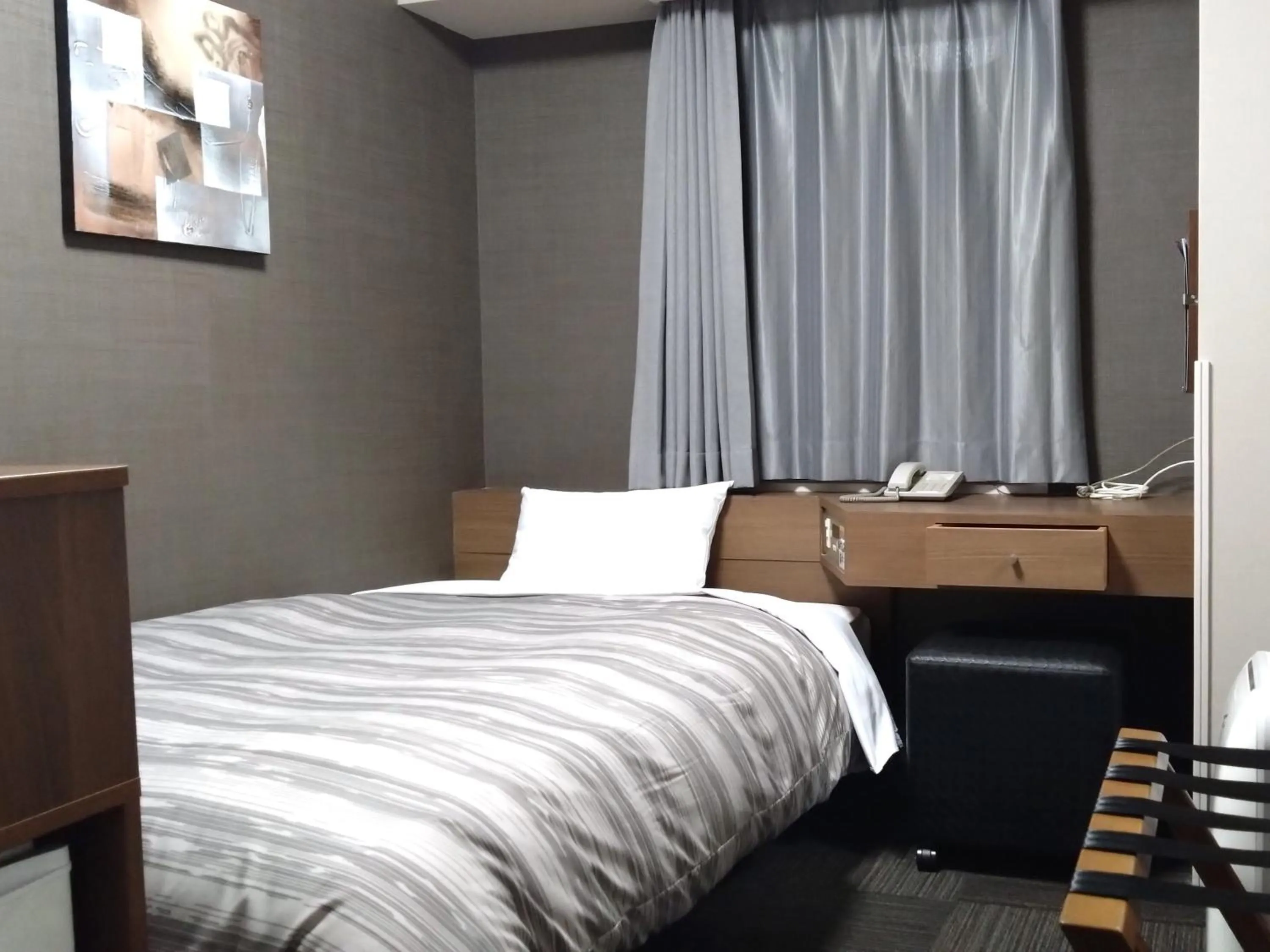 Photo of the whole room, Bed in Hotel Route-Inn Hitachitaga