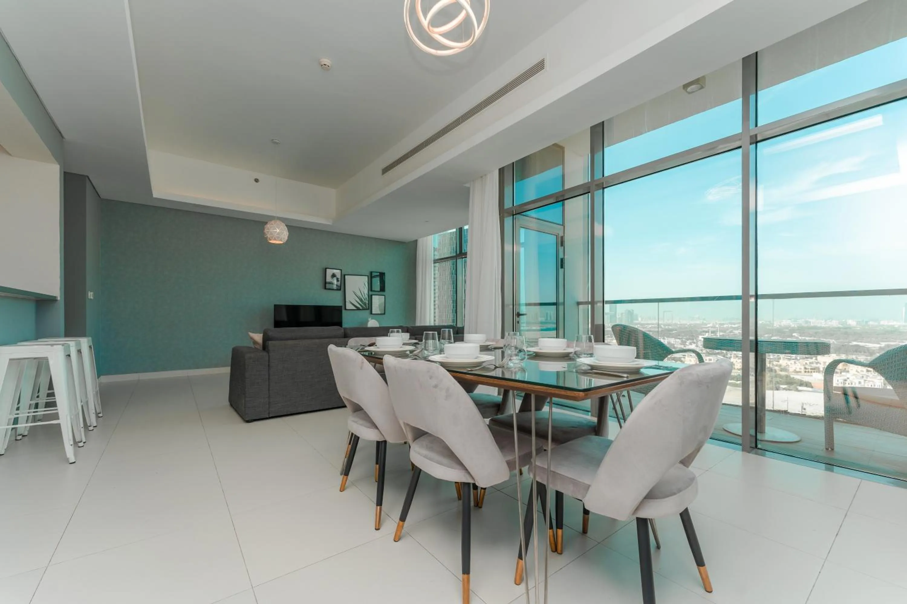 Living room, Dining Area in FAM Living - Mada Residences Downtown Dubai