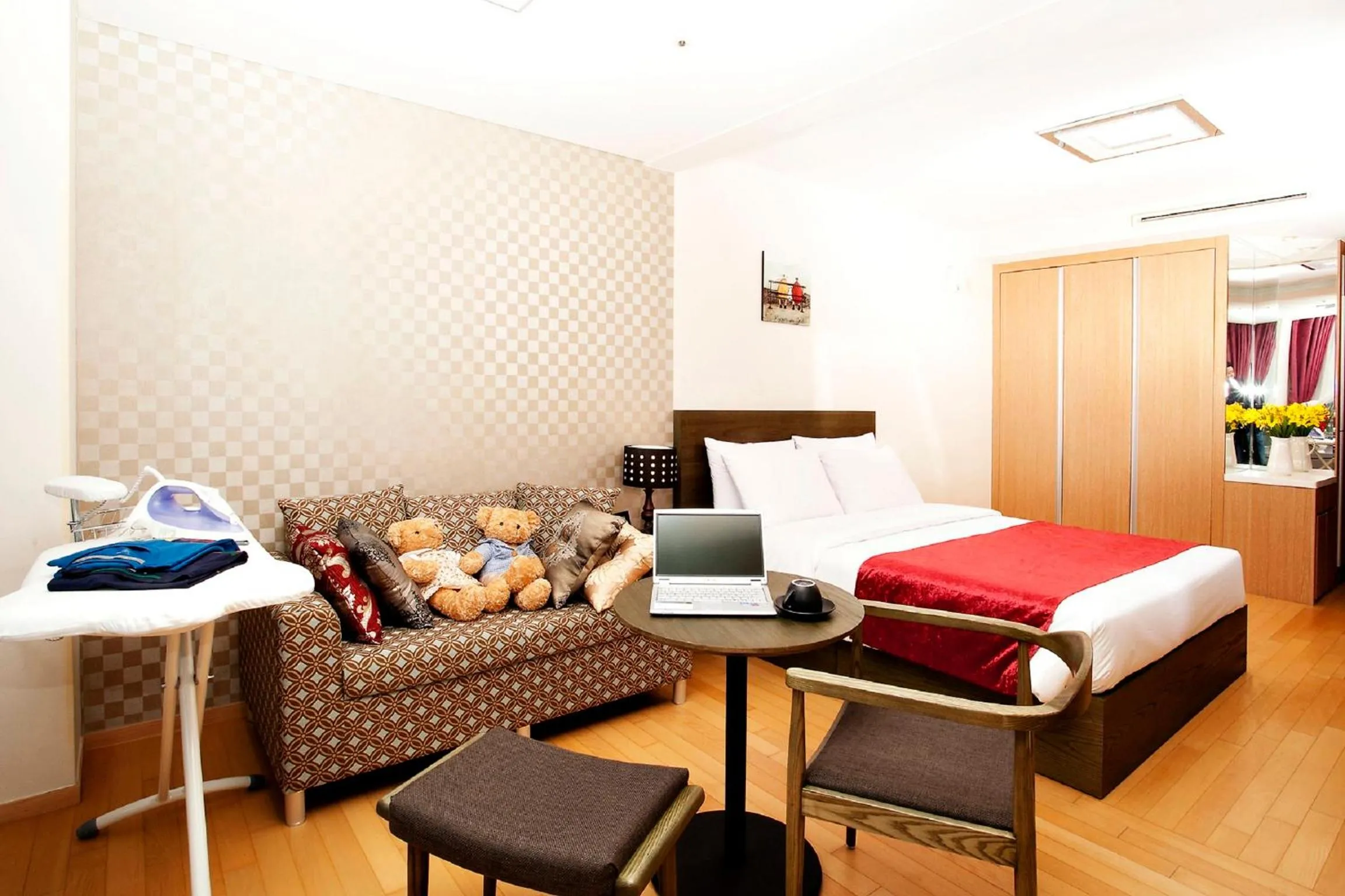 Bed in Hotel Hu Incheon Airport