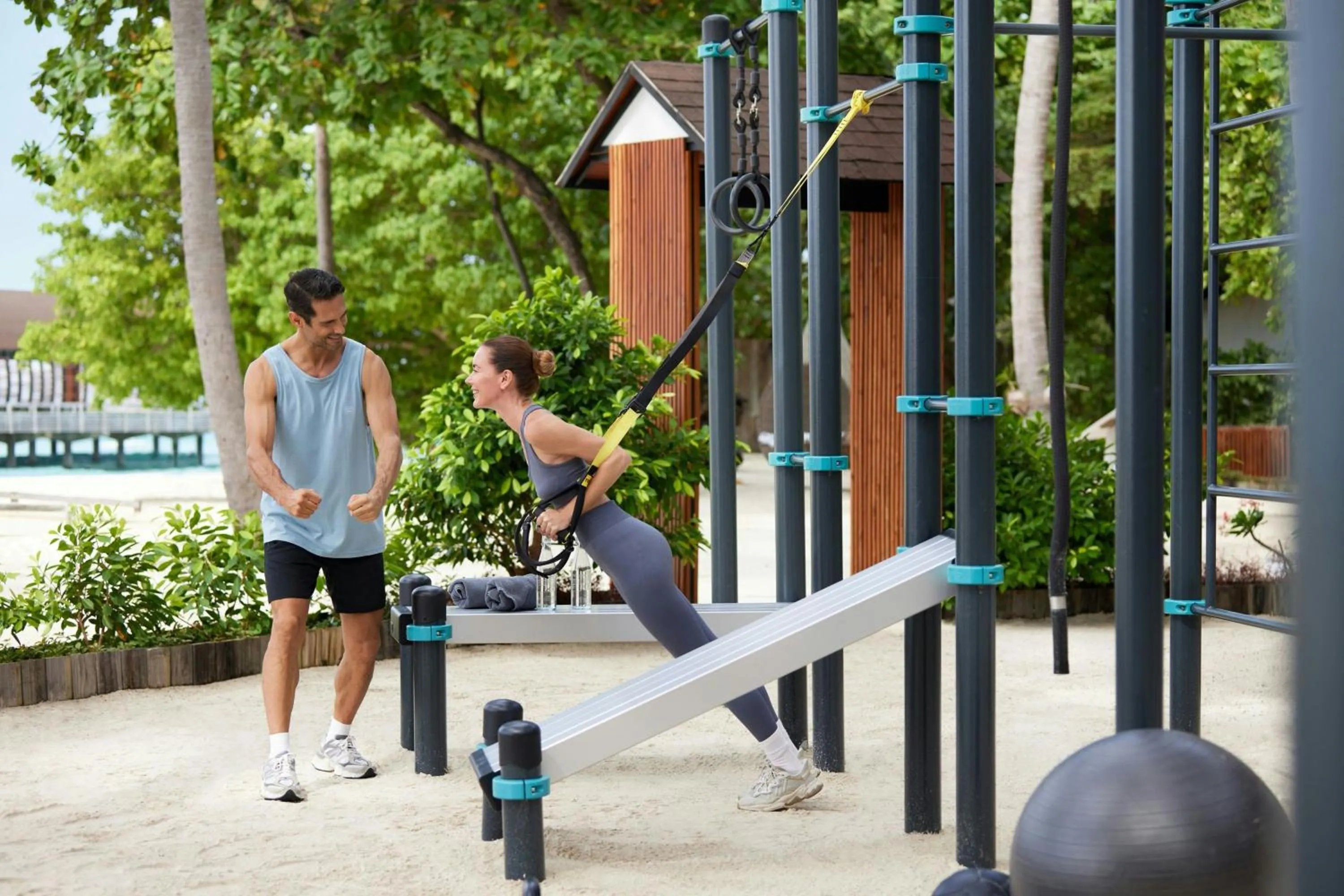 Fitness centre/facilities in The Westin Maldives Miriandhoo Resort