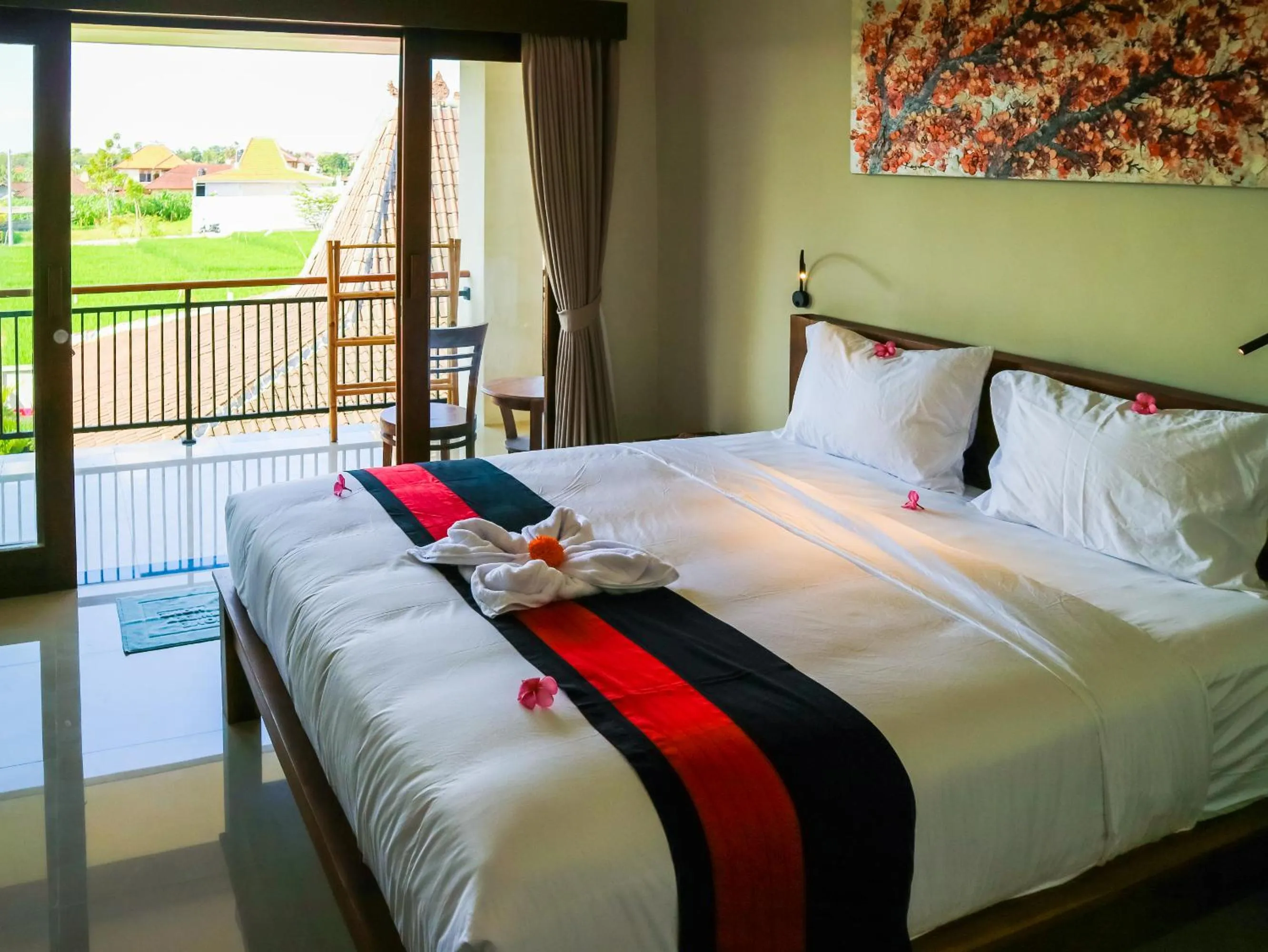 Bed in Puri Canggu Rooms 2