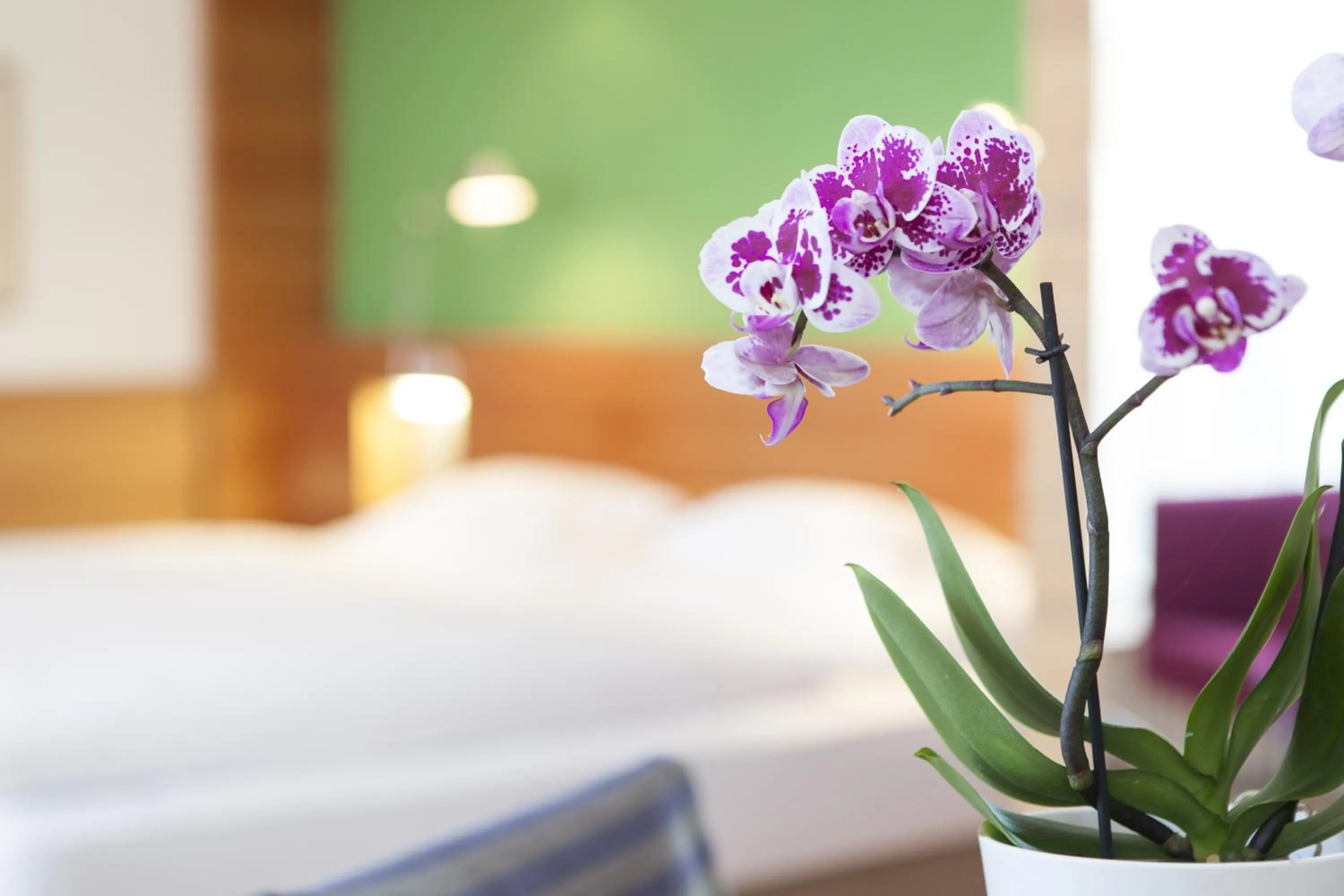 Decorative detail, Bed in Hotel Heubad