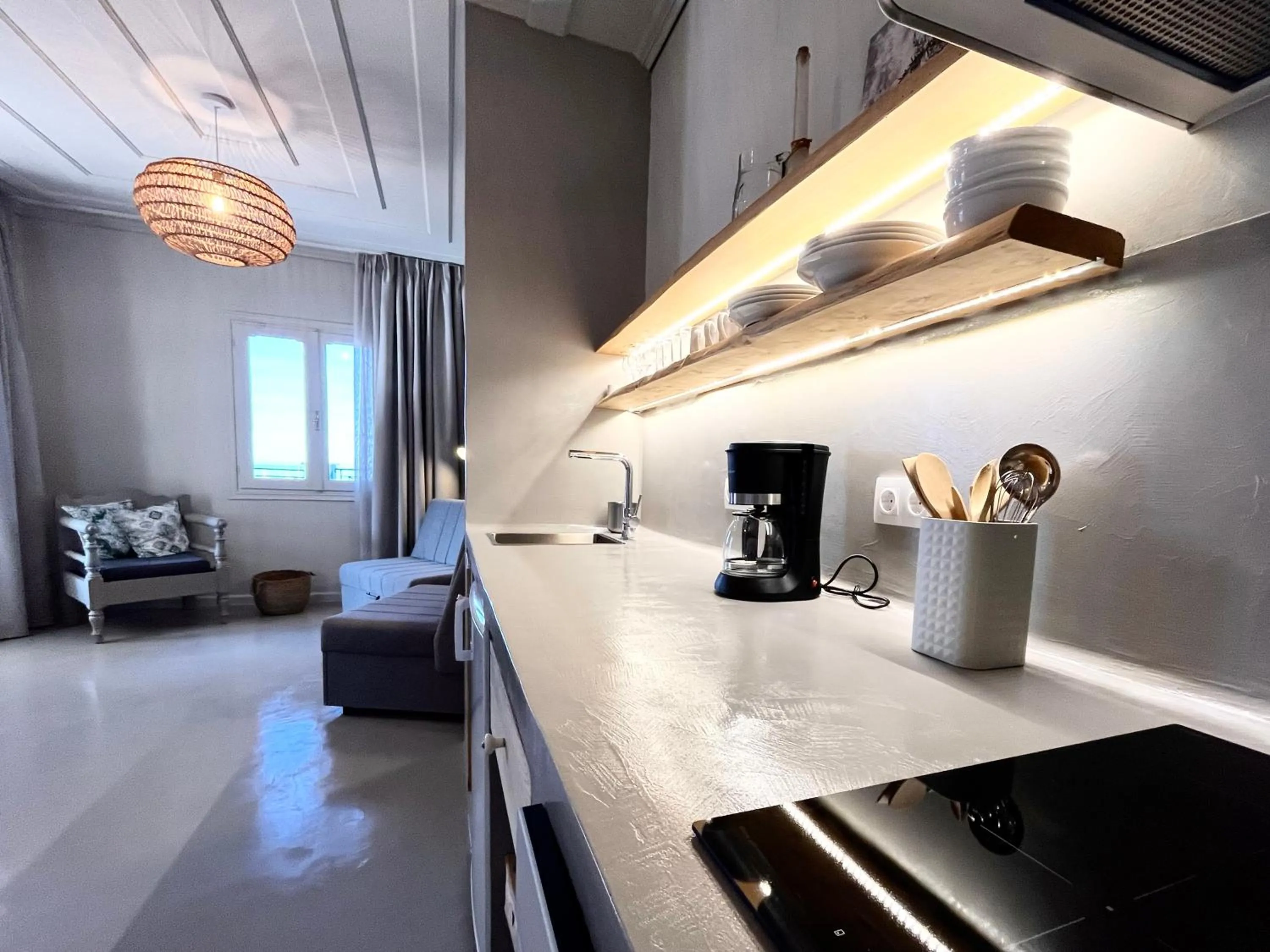 kitchen in Pantheon Apartments & Studios