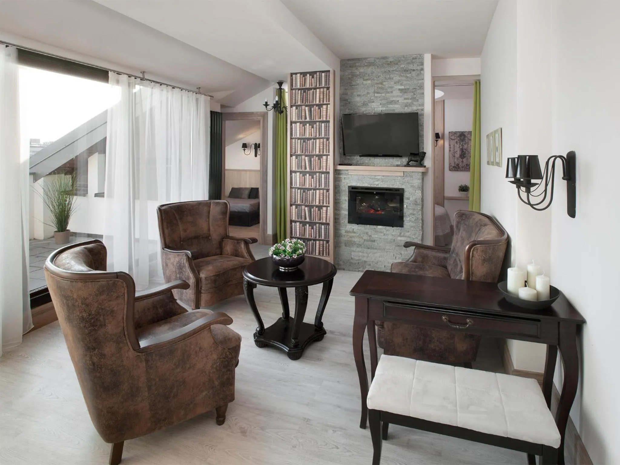 Living room in Parkside Apartments Old Town