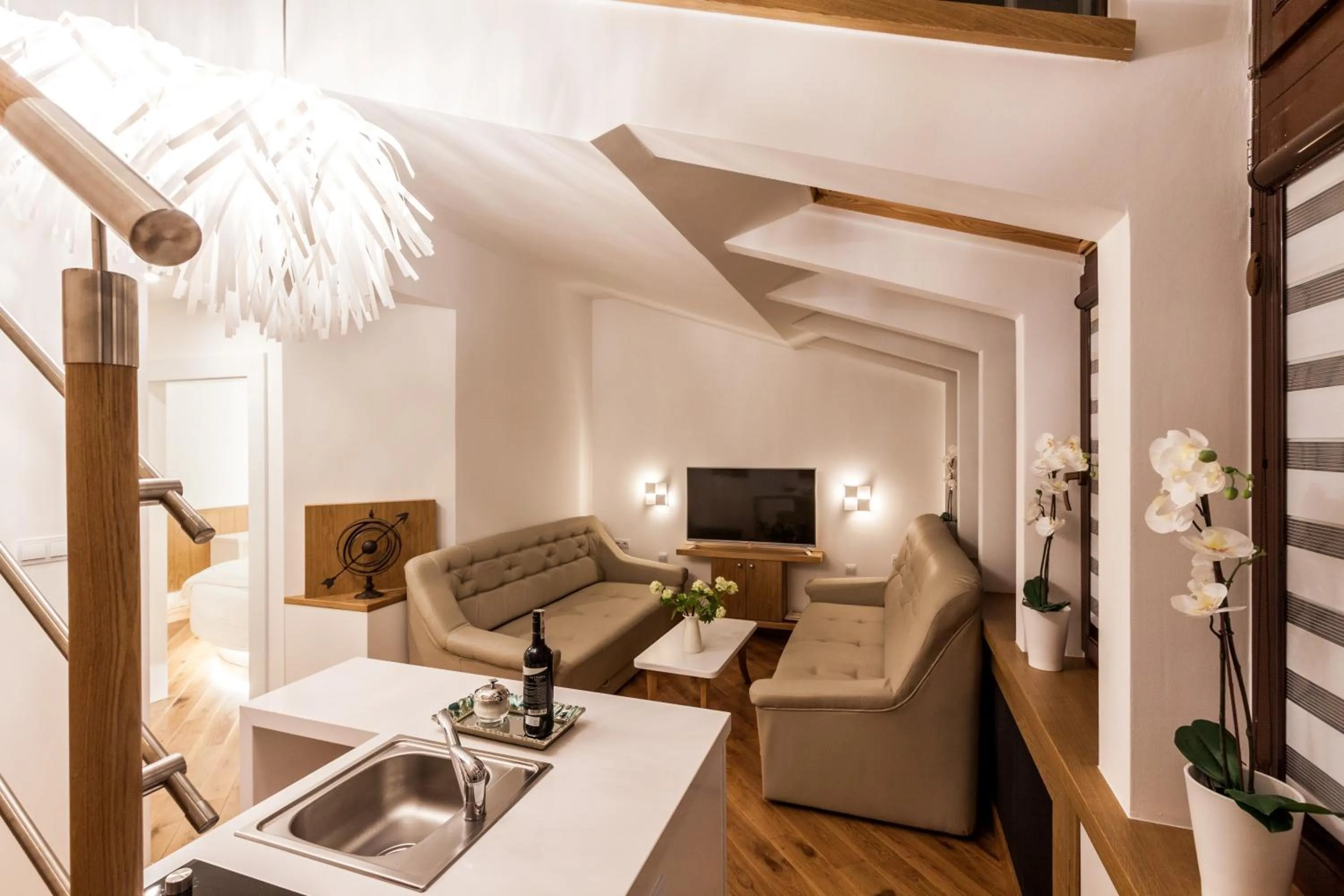 Living room in Parkside Apartments Old Town