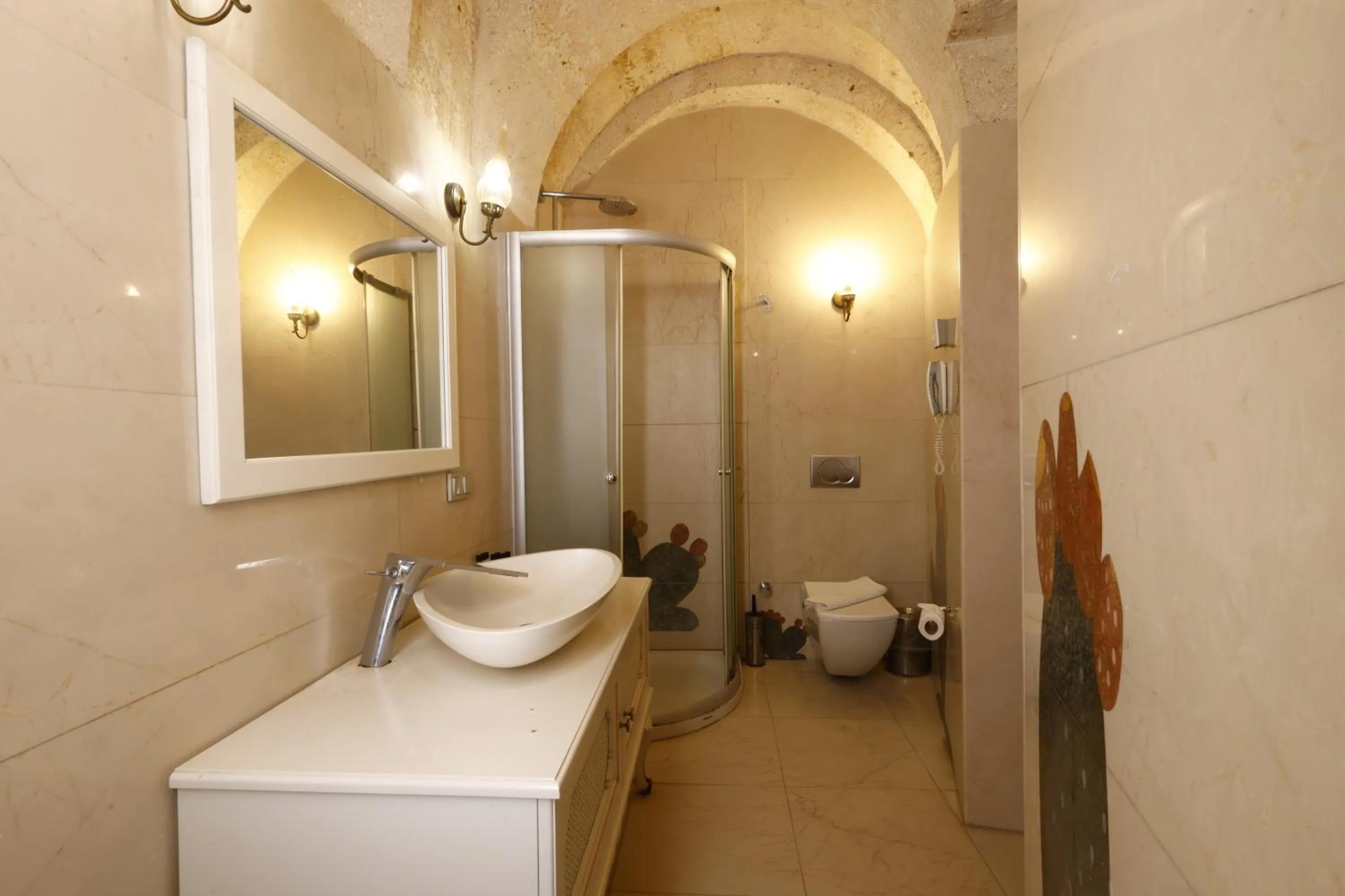 Toilet in Anatelein Cave Hotel