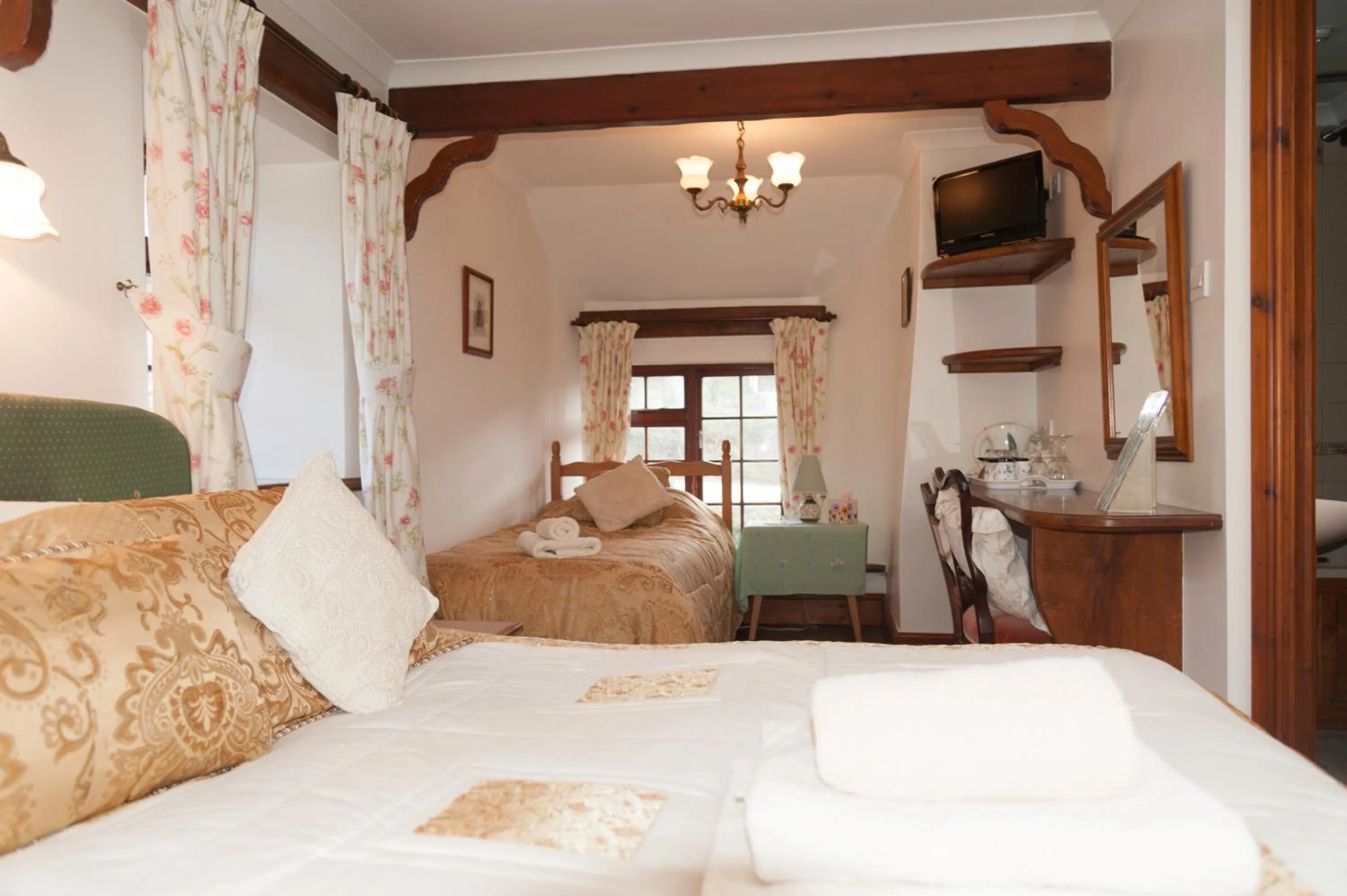 Bed in Burton Farmhouse