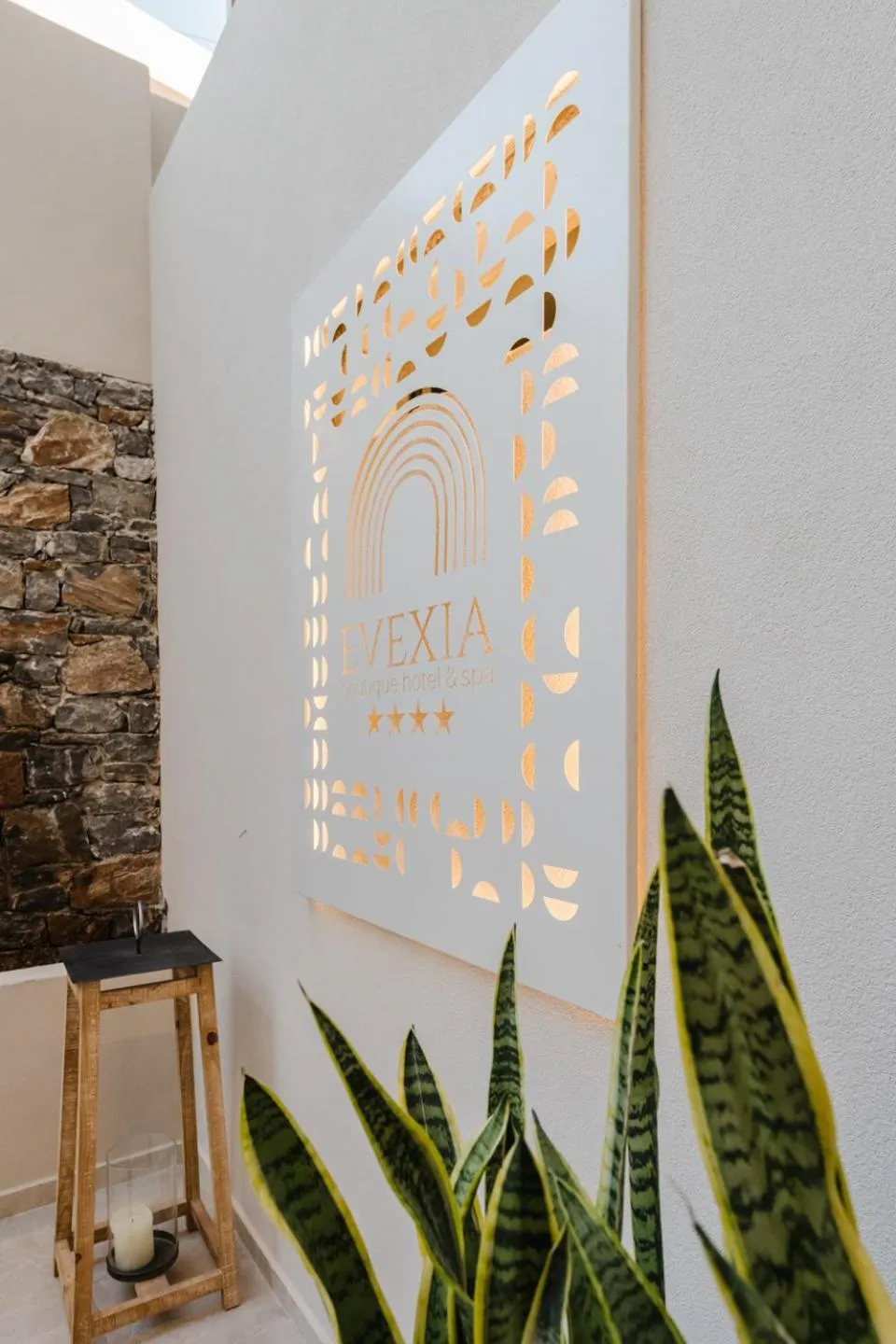Decorative detail in Evexia Boutique Hotel & Spa