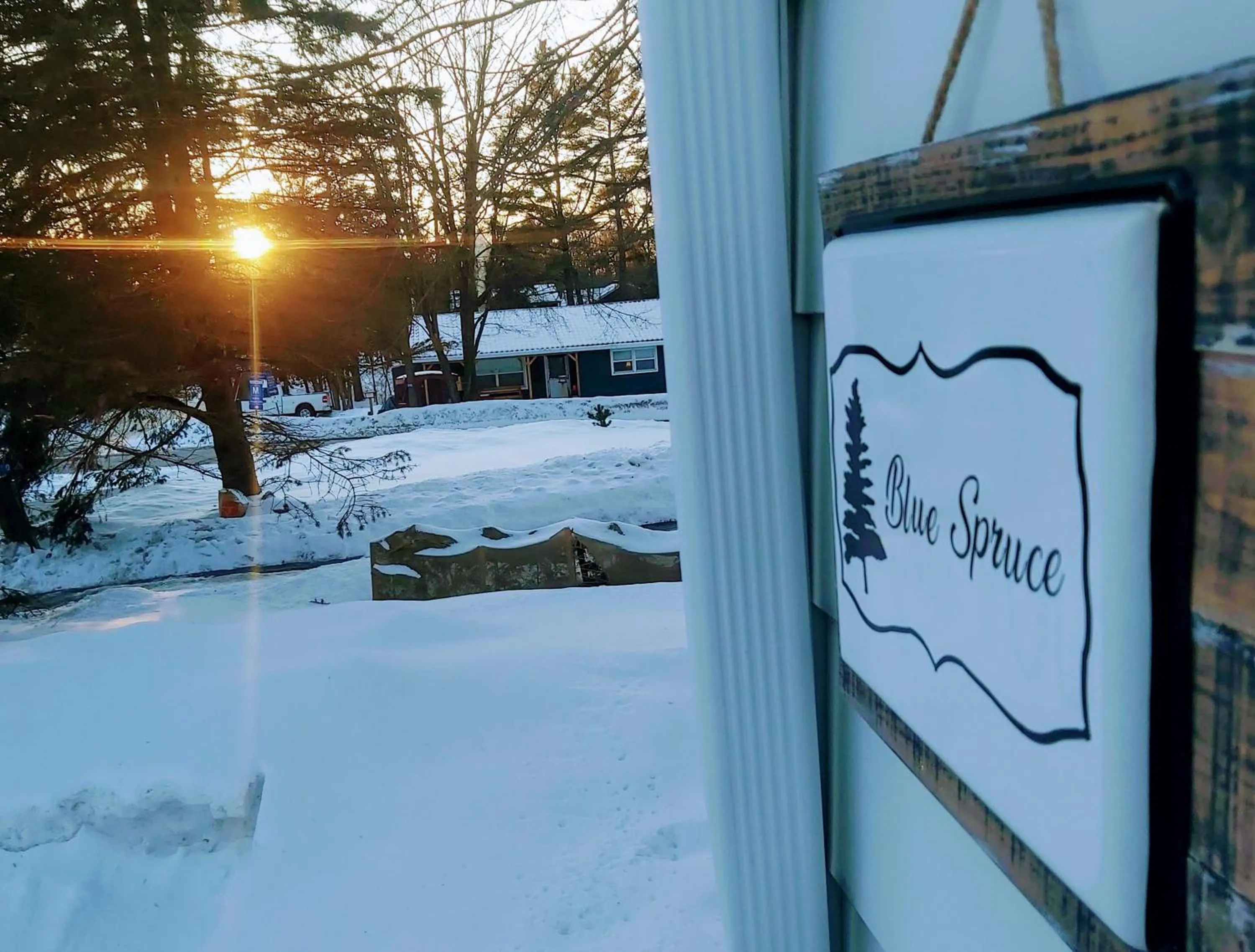 Property logo or sign in Blue Spruce Bed and Breakfast Muskoka