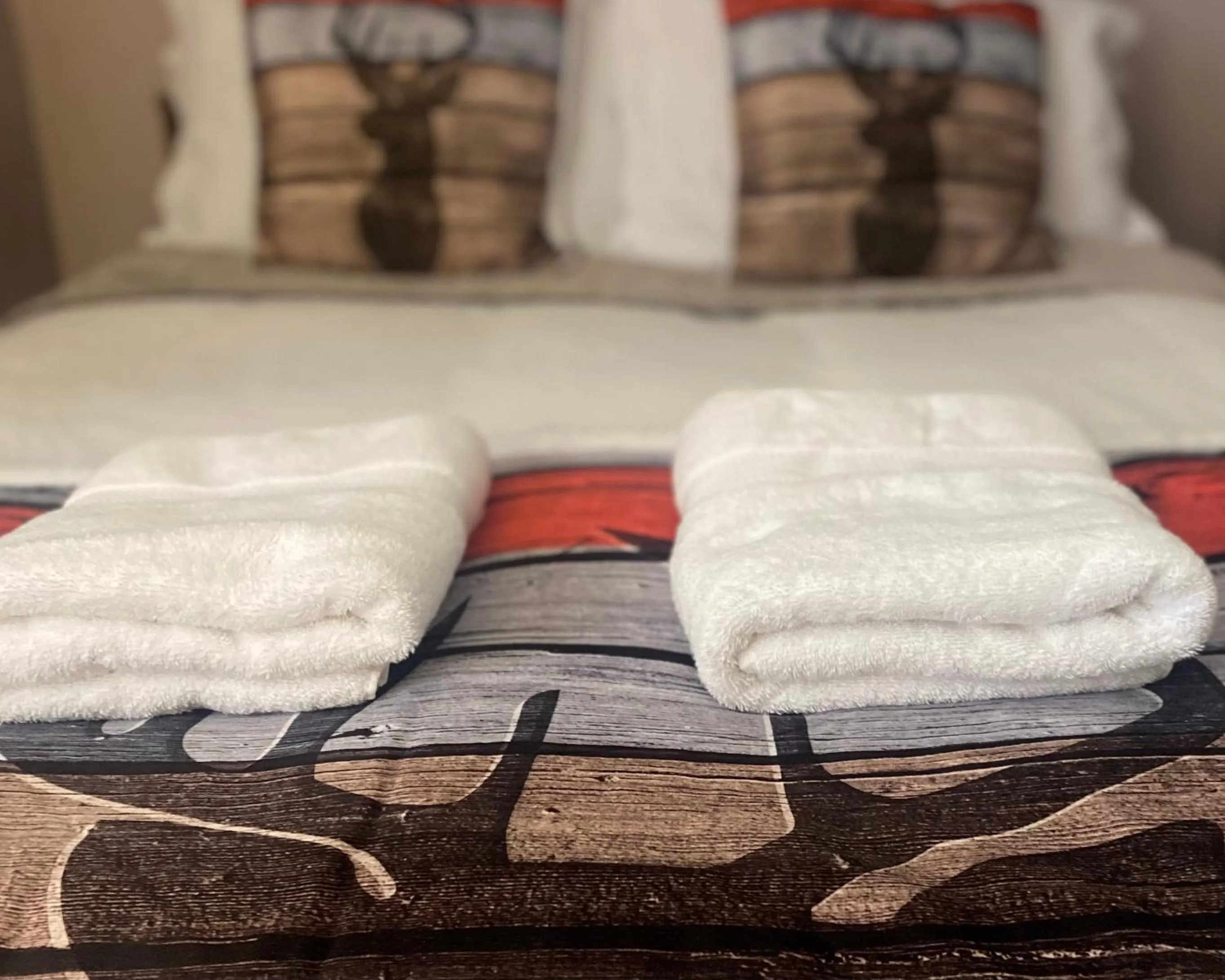 Bed in Blue Spruce Bed and Breakfast Muskoka