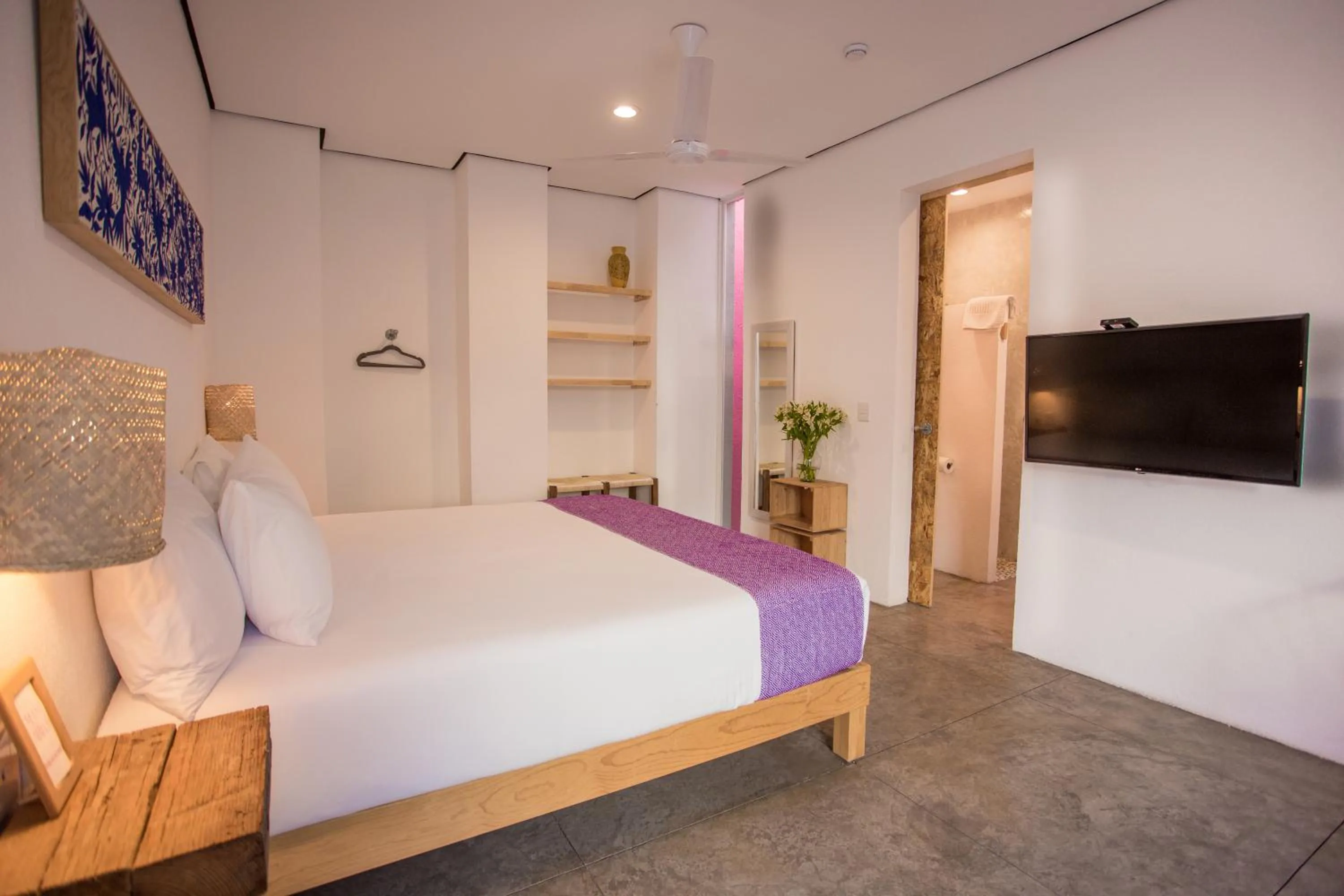 Bed in Hotel Mamá Carlota