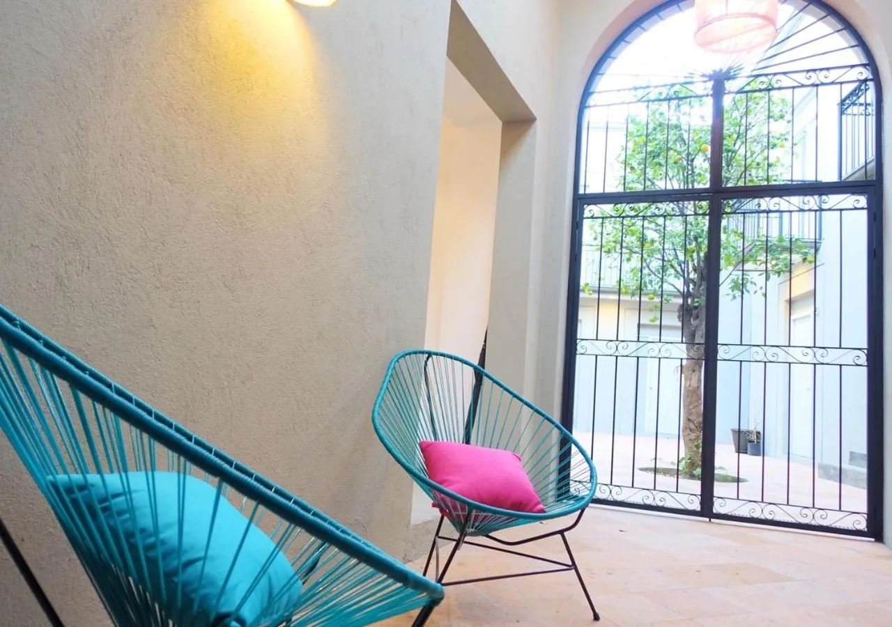 Lobby or reception in Hotel Mamá Carlota