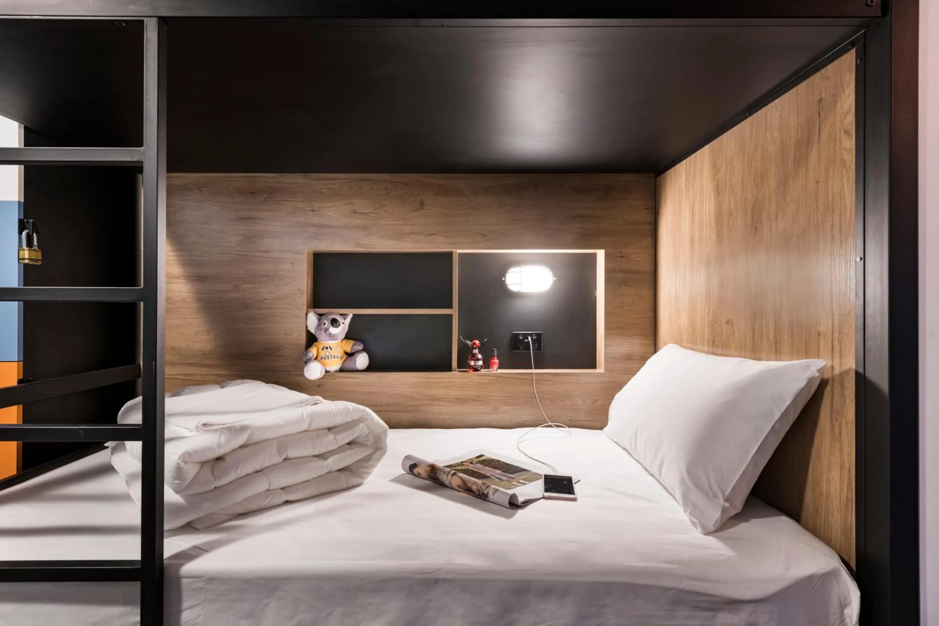 Bedroom, Bed in Hostel G Perth