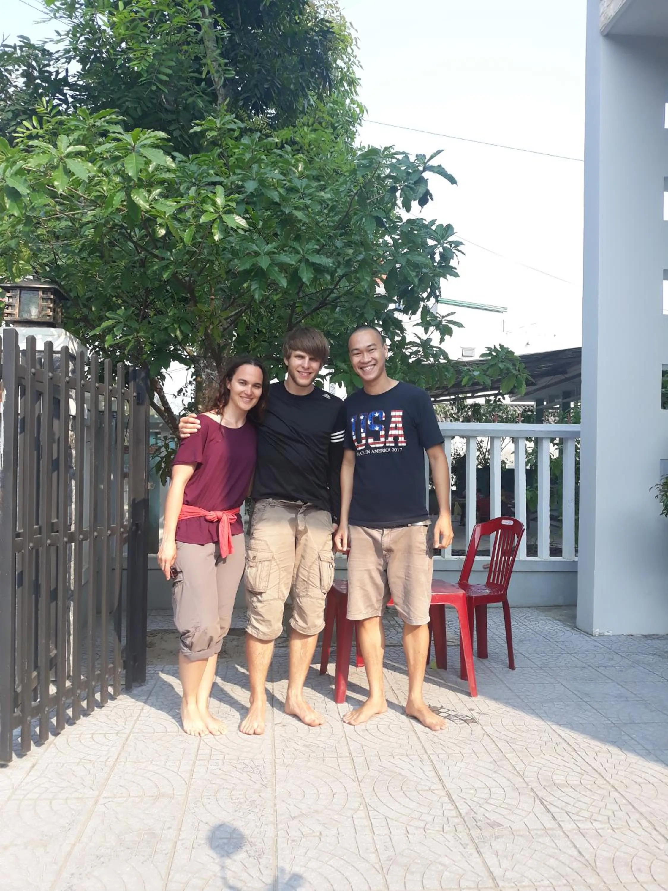 group of guests in CANH DUONG MOTEL