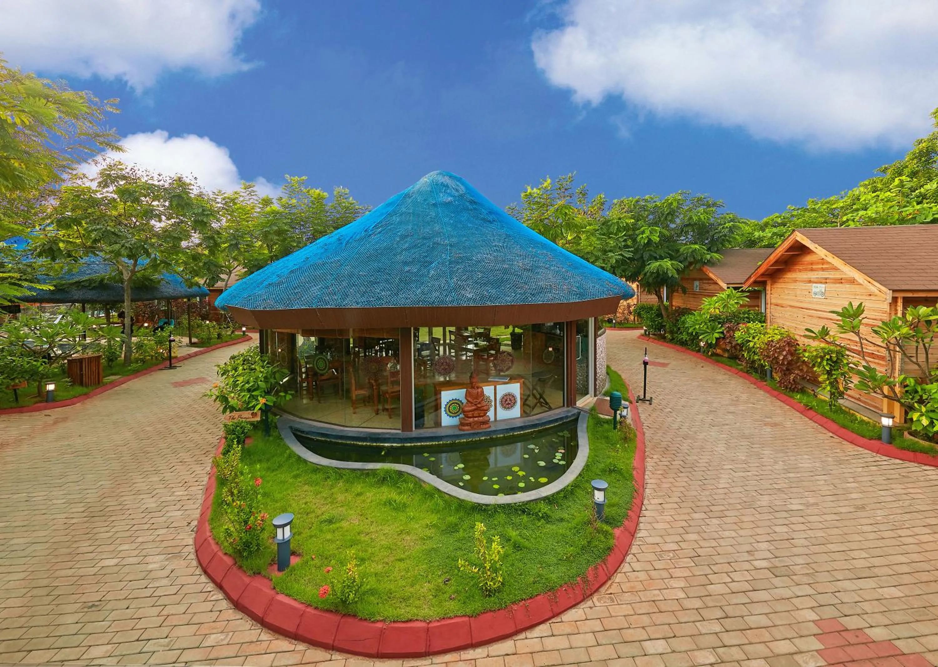 Facade/entrance in Bodhiwoods Resorts