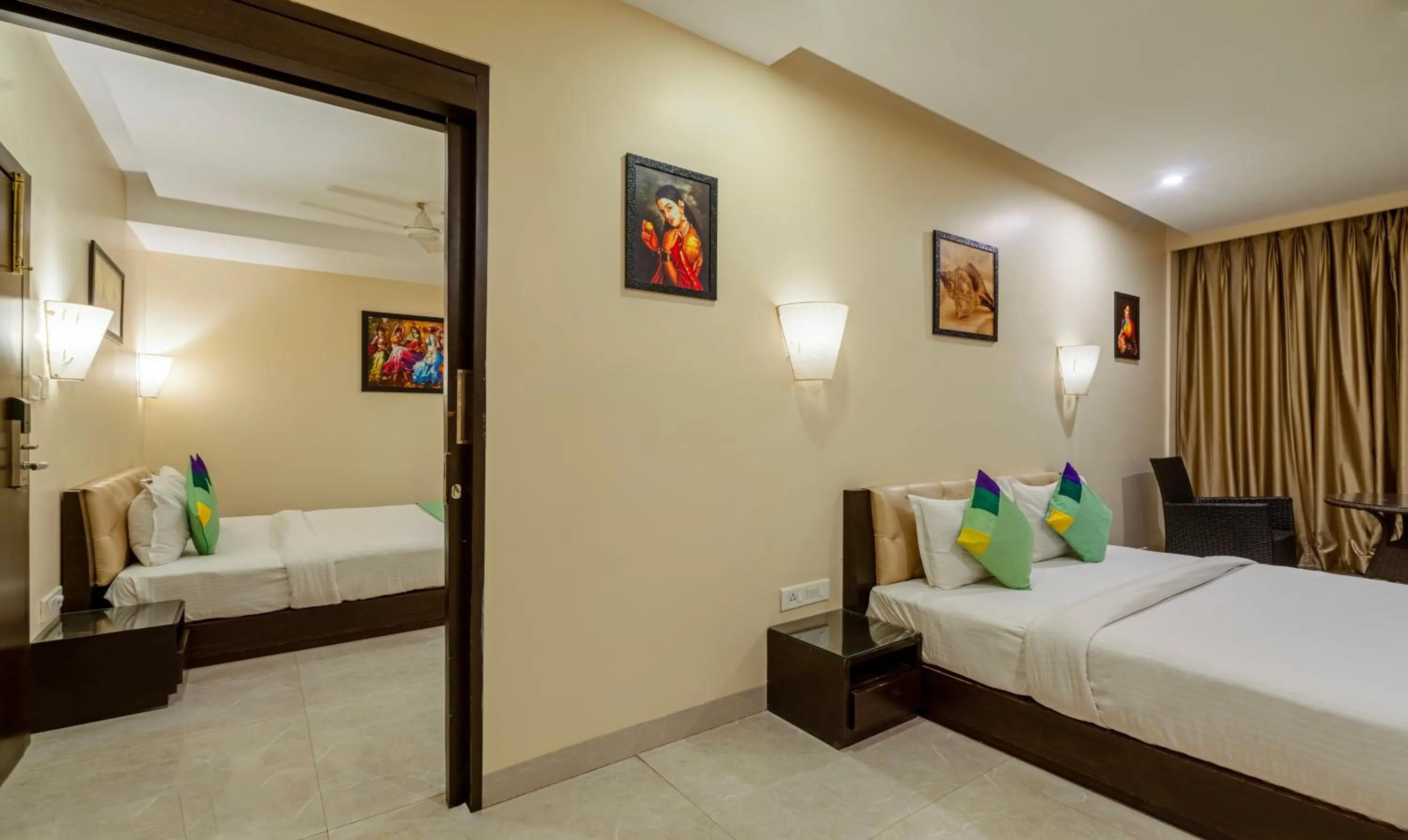 Bedroom, Bed in Treebo Acsys, Gachibowli