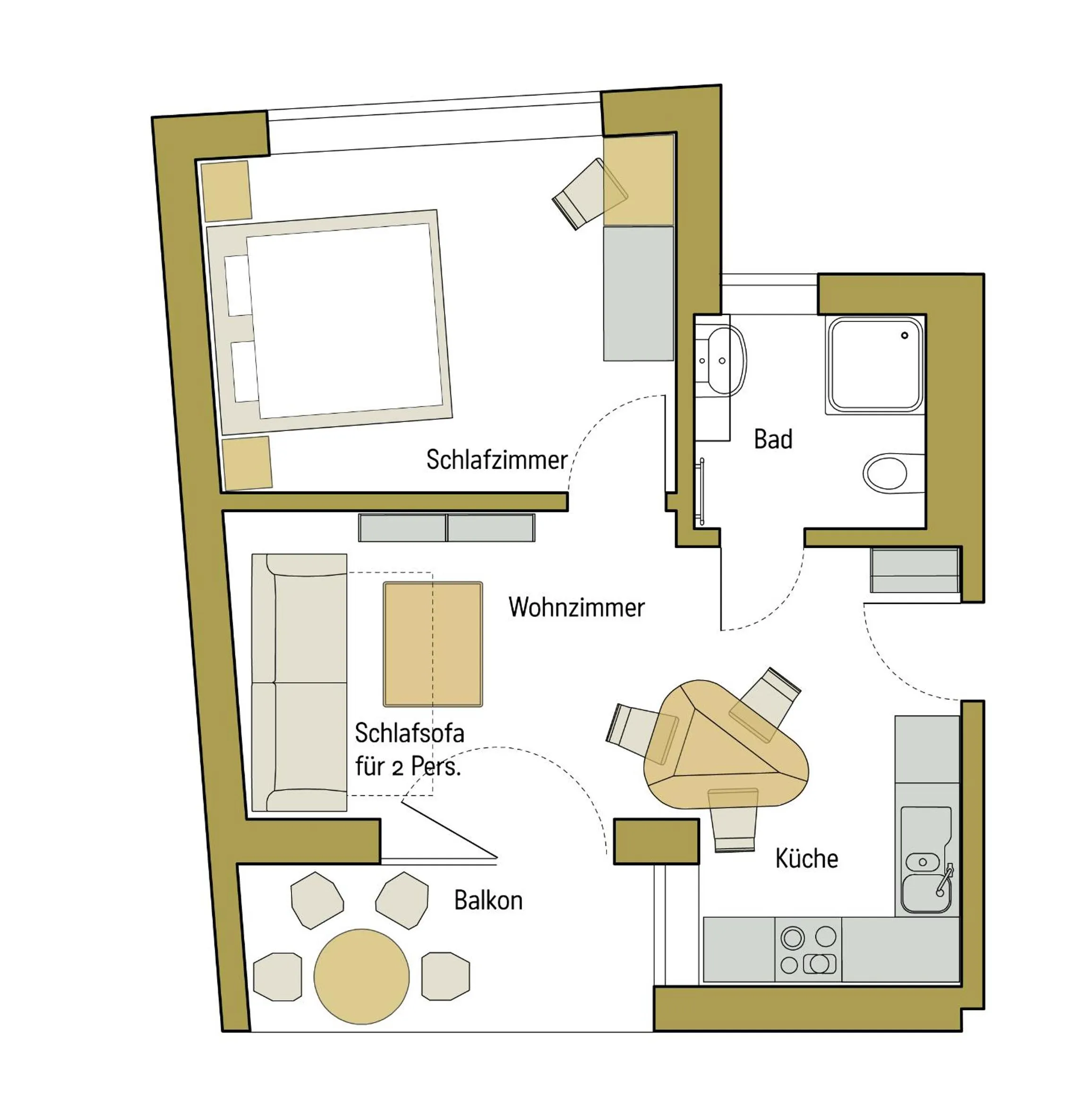 Floor plan in Familienhotel Weimar mit Ferienwohnungen