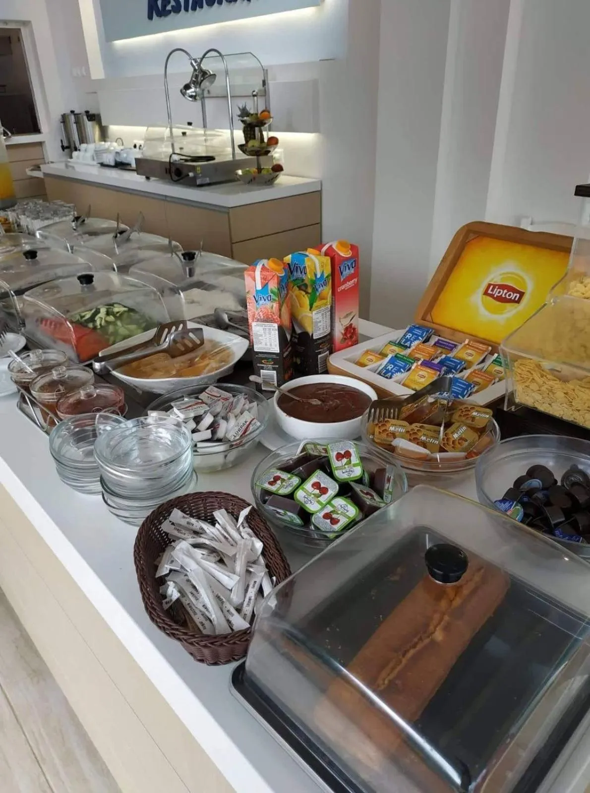 Continental breakfast in Melina Beach