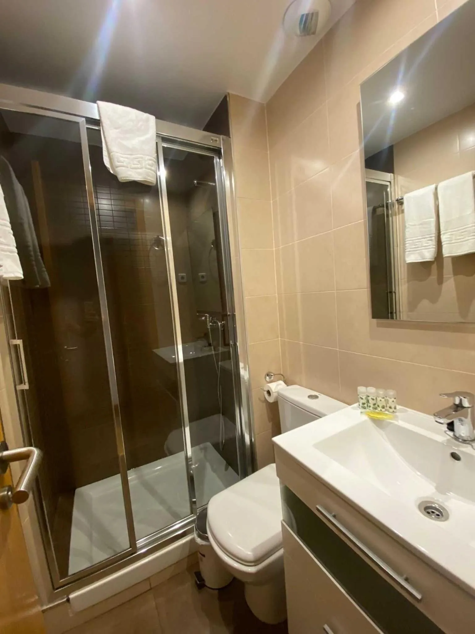 Shower in Horoko Apartments by gaiarooms