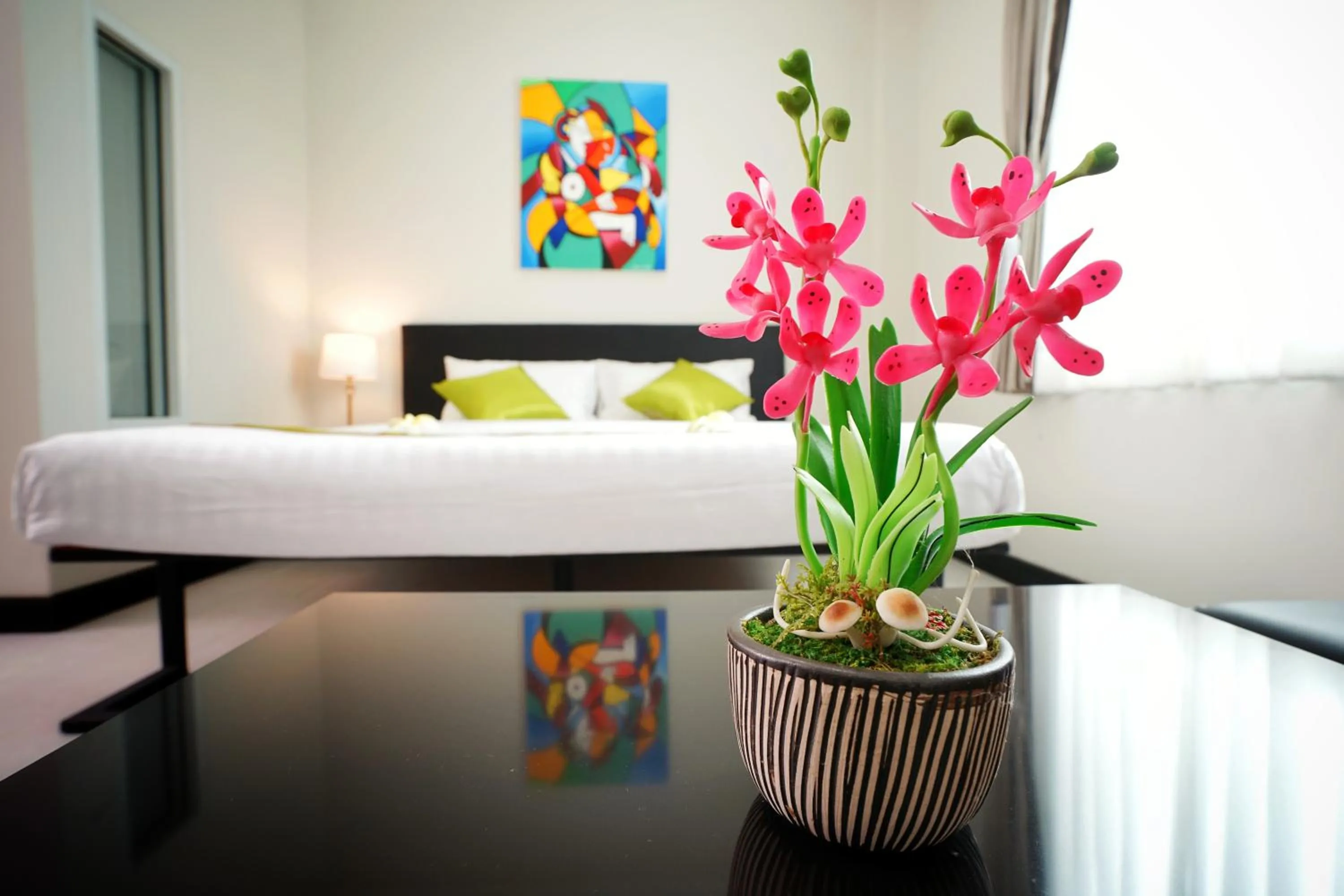 Photo of the whole room, Bed in Sabai Place Donmueang Airport