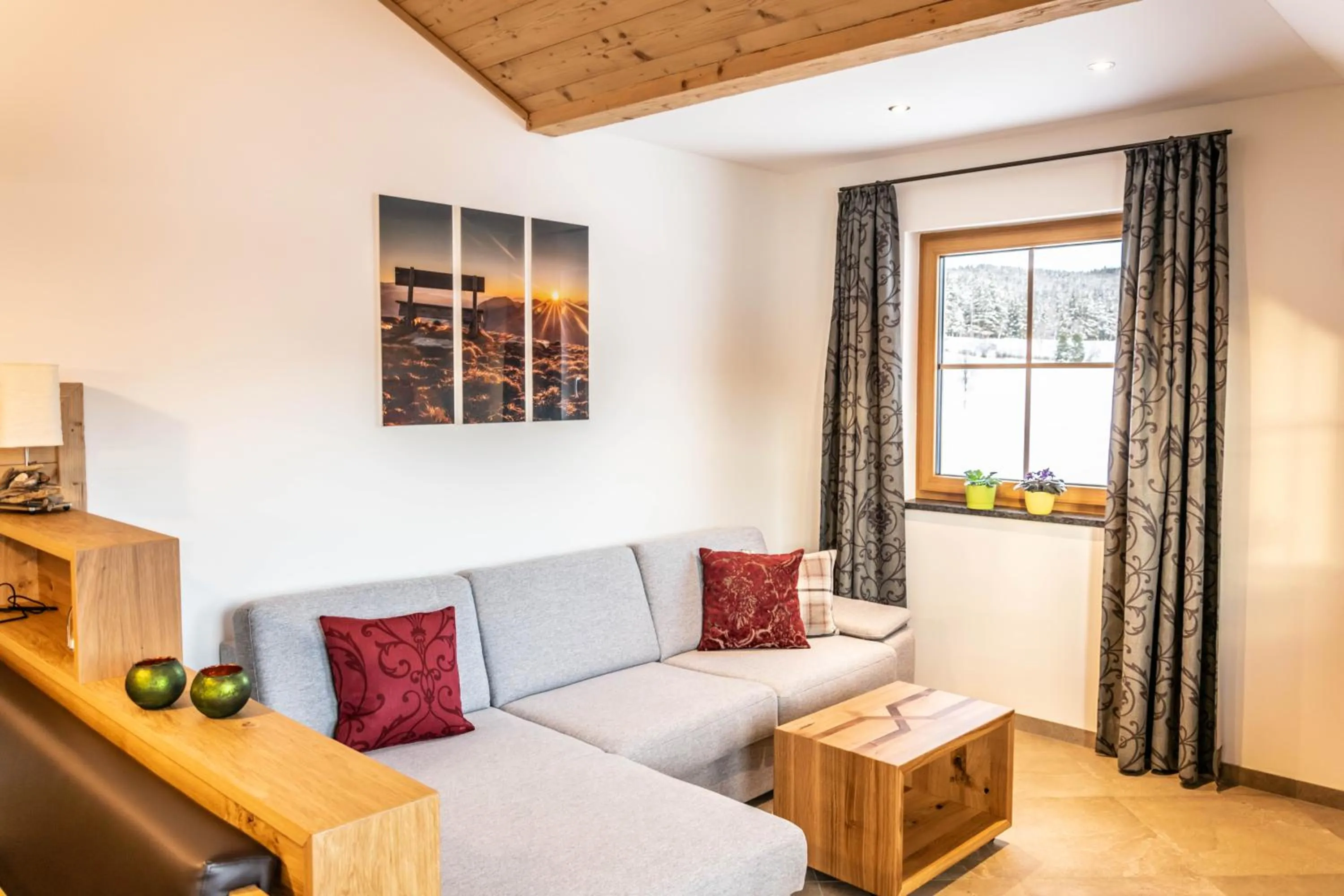 Living room, Bed in Biobauernhof Gast