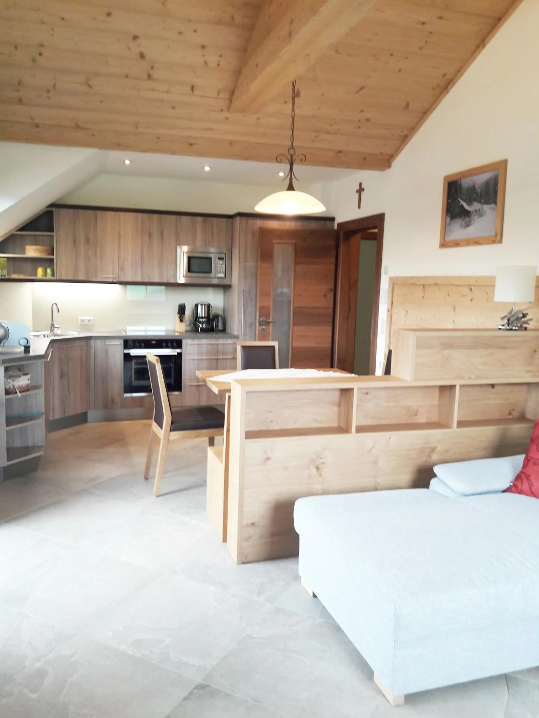 Kitchen or kitchenette in Biobauernhof Gast