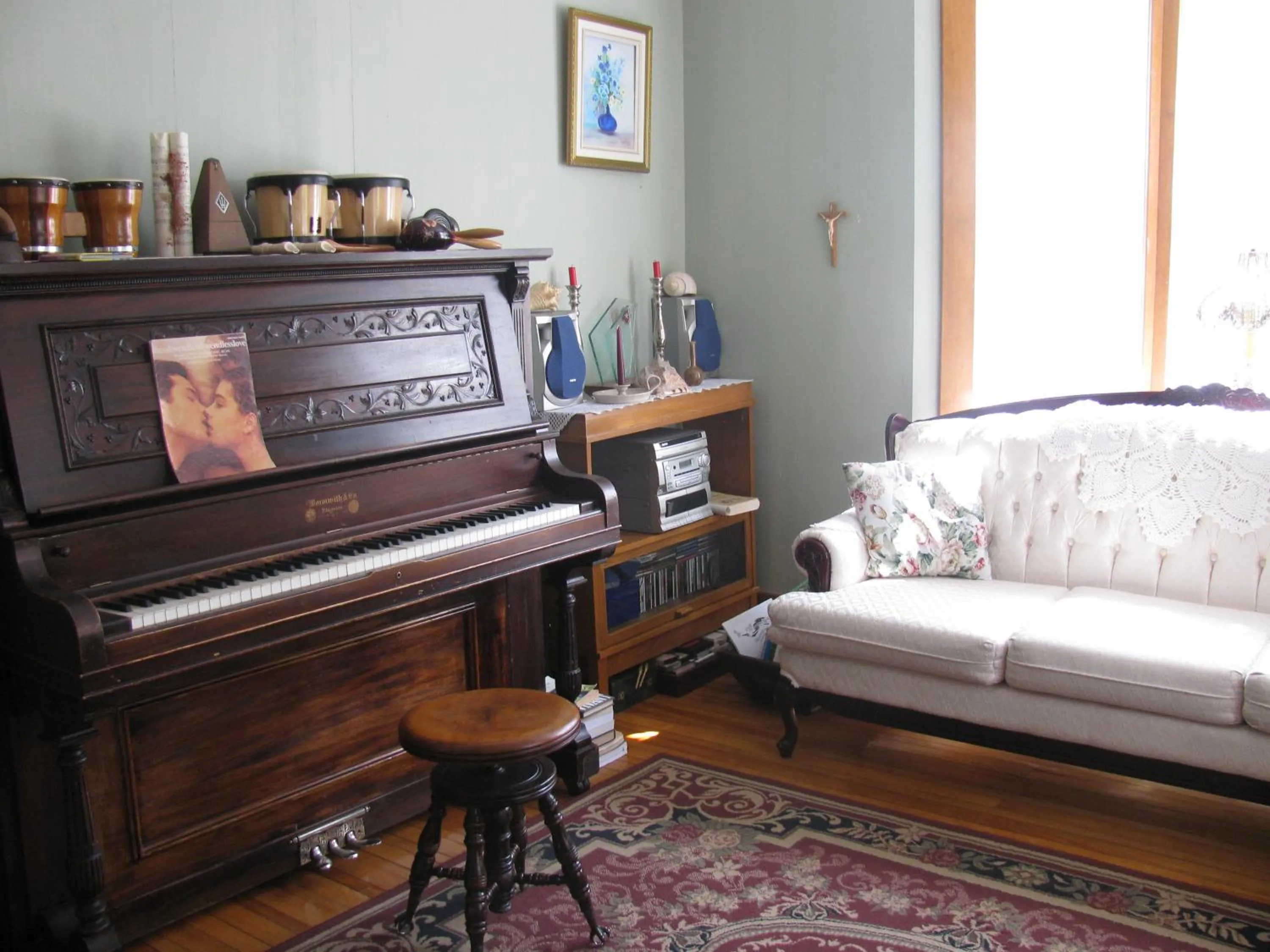 Living room in Complexe d'hébergement la Maison touristique Dugas