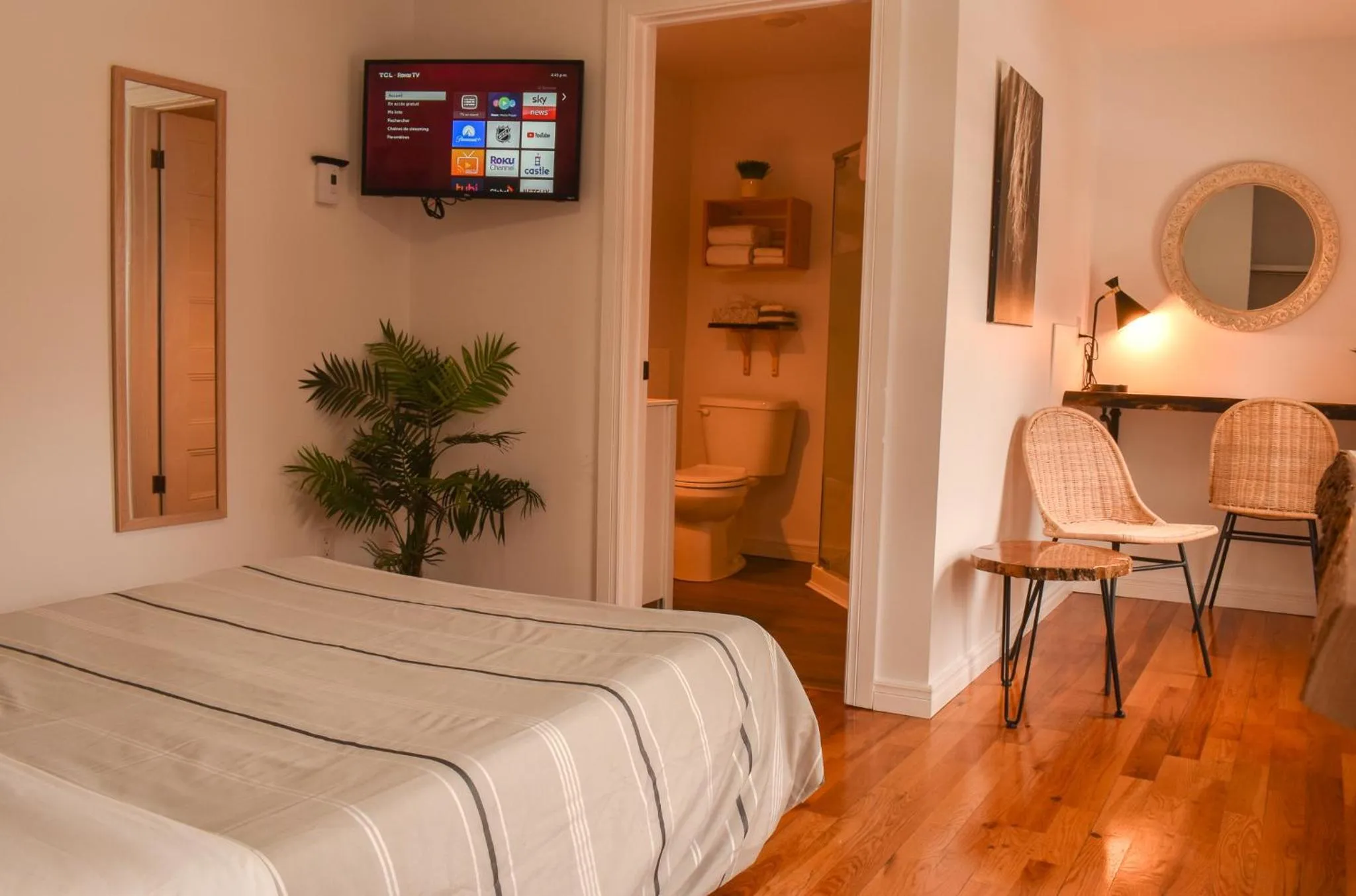 Bed in Complexe d'hébergement la Maison touristique Dugas