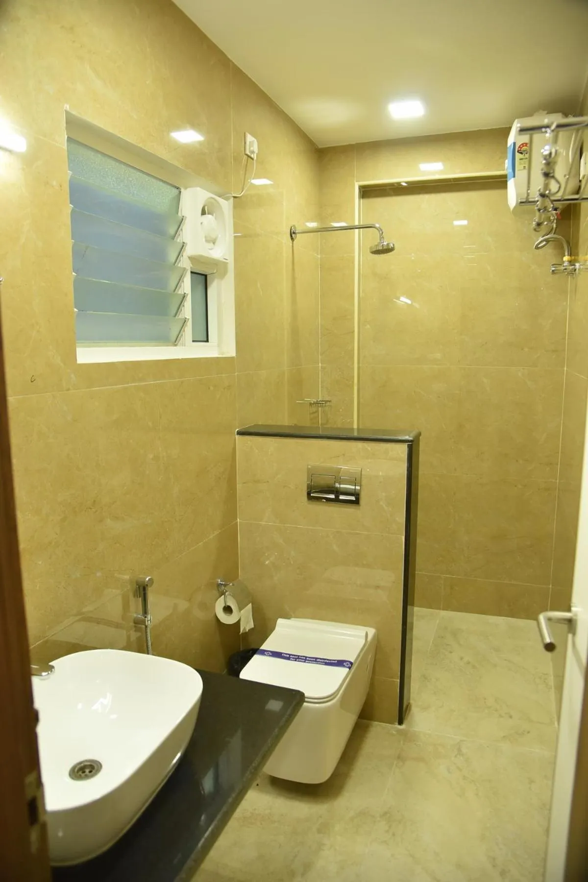 Shower in Santhoshpuri