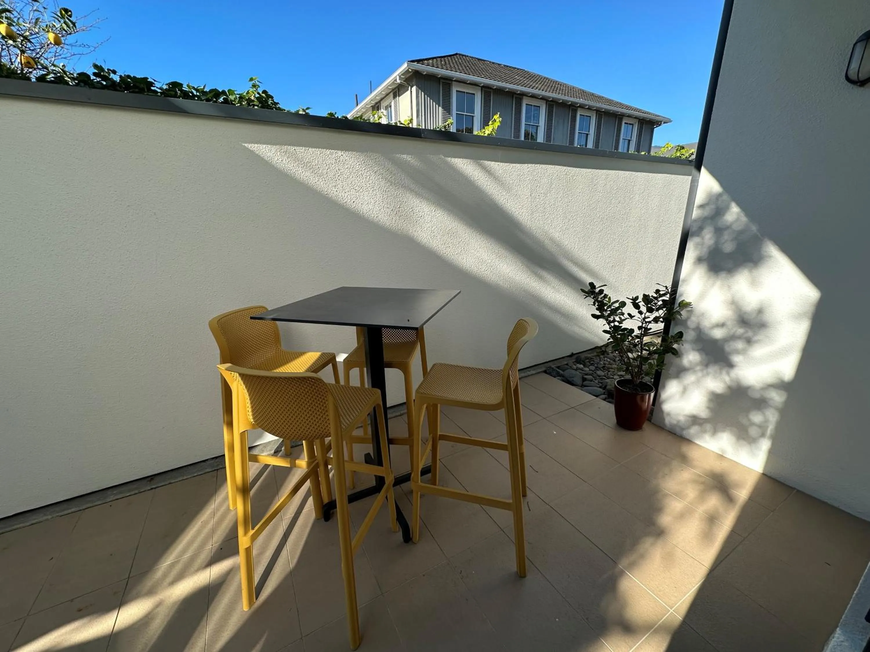 Patio in Delorenzo Studio Apartments