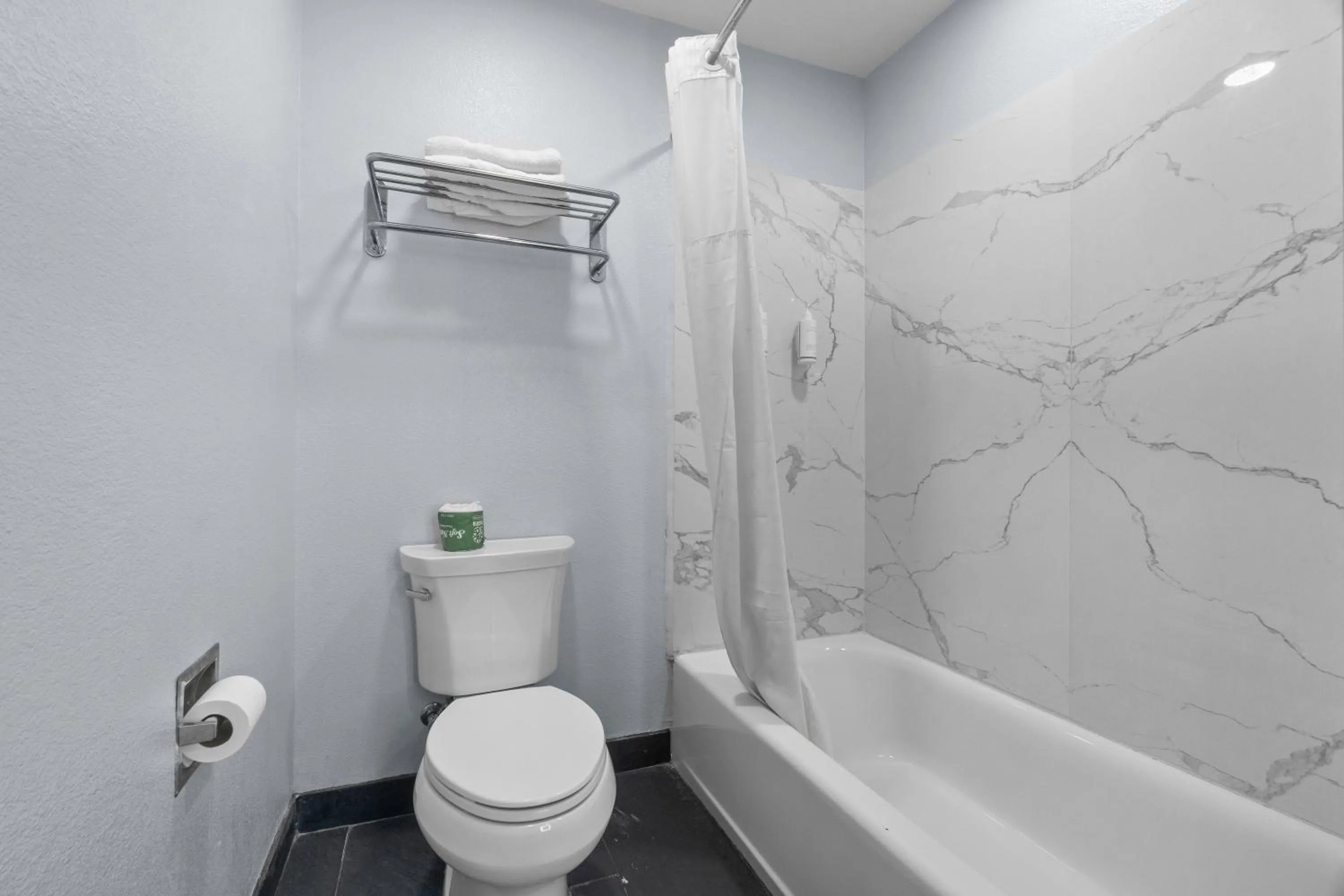 Shower in Travelodge by Wyndham Fairplex Pomona