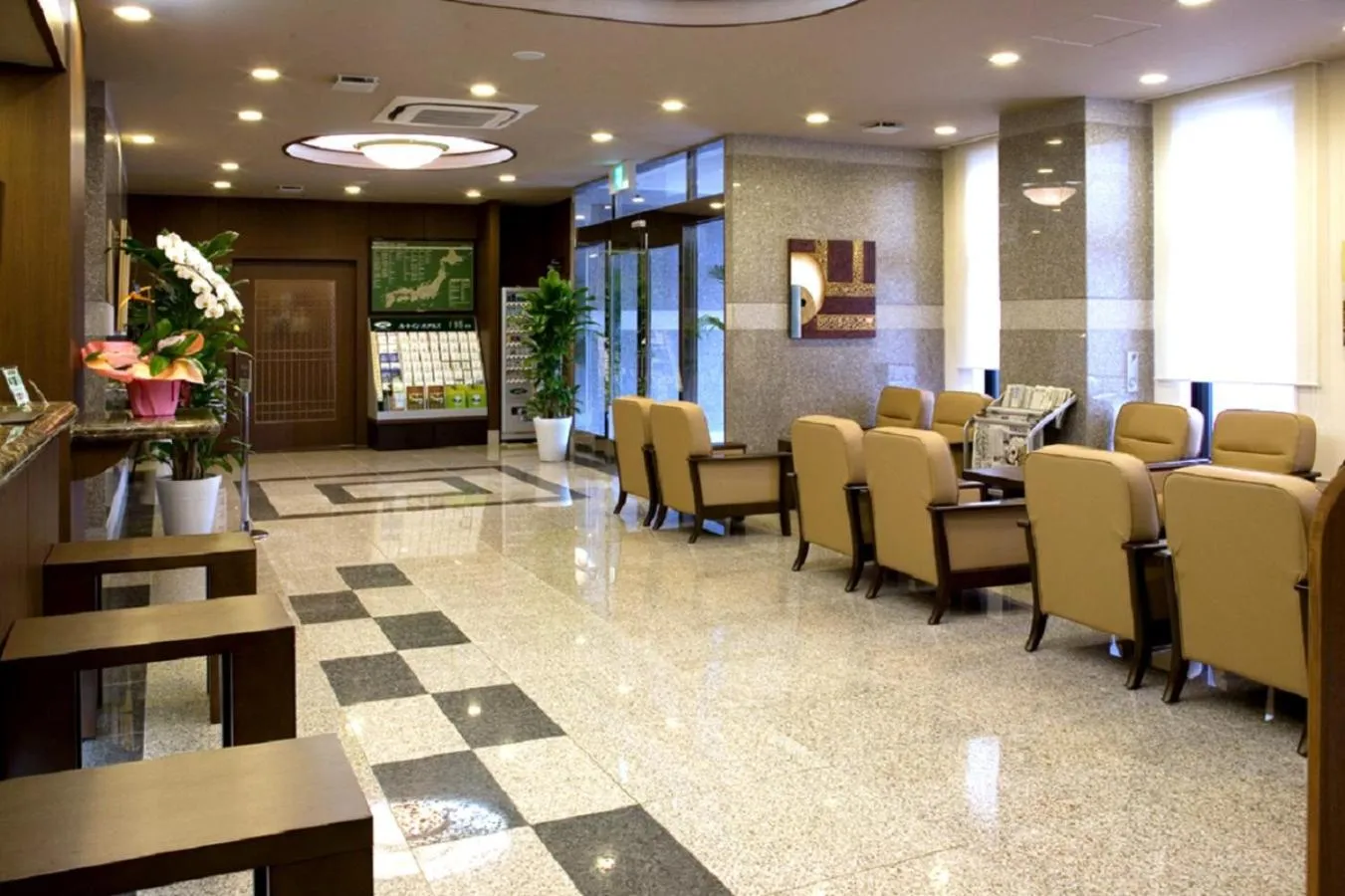 Lobby or reception in Hotel Route-Inn Hofu Ekimae