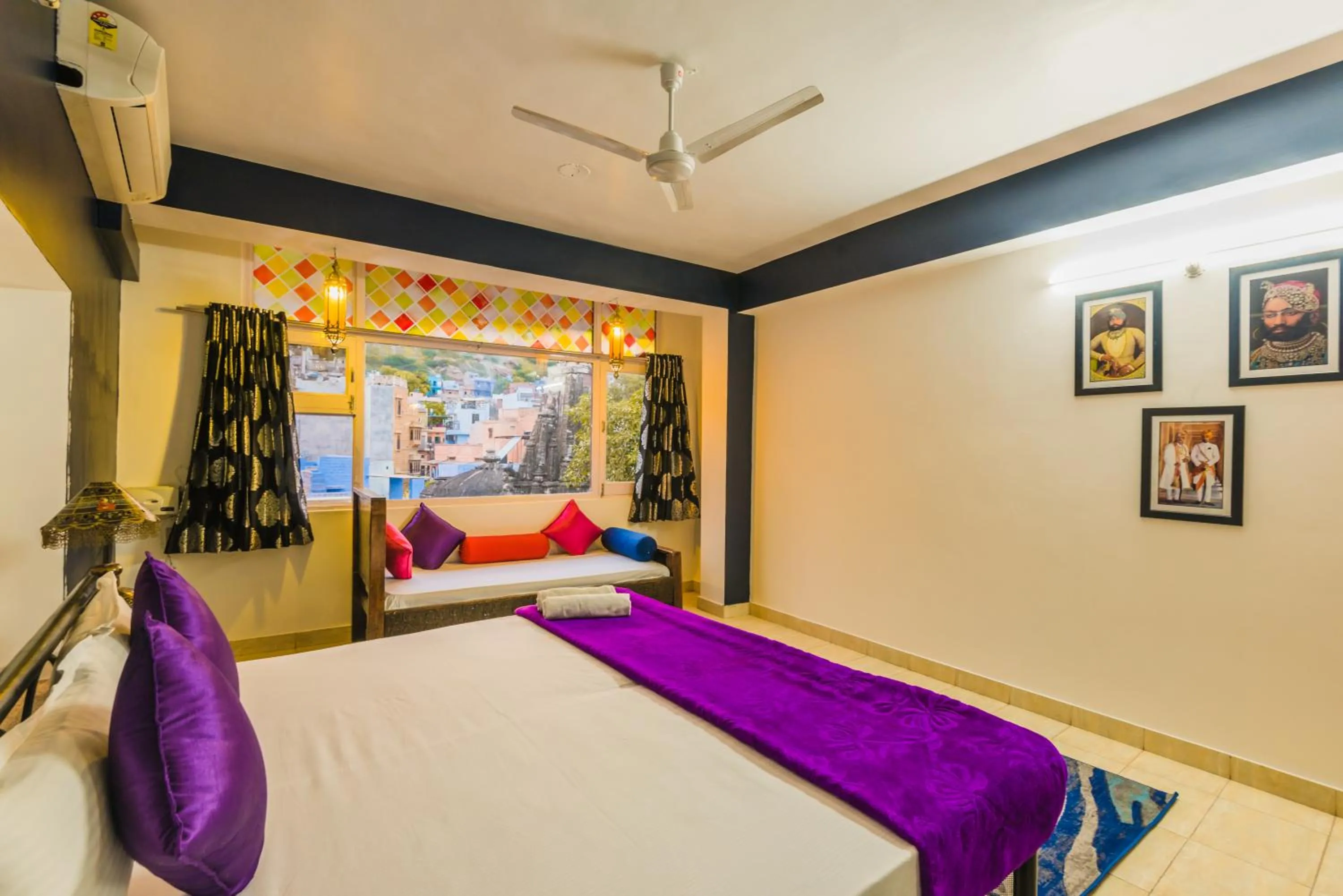 Bedroom, Bed in Zostel Jodhpur, Clock Tower