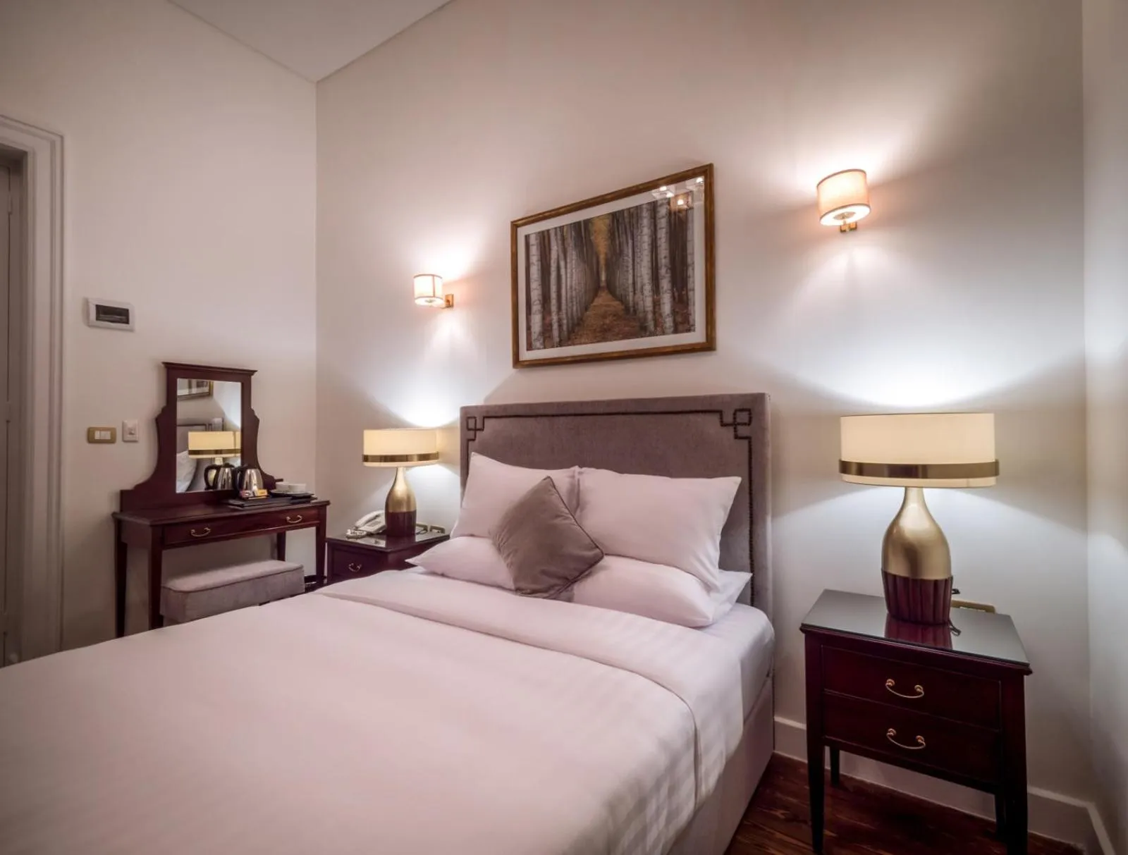 Bed in 1920s Boutique Hotel and Restaurants