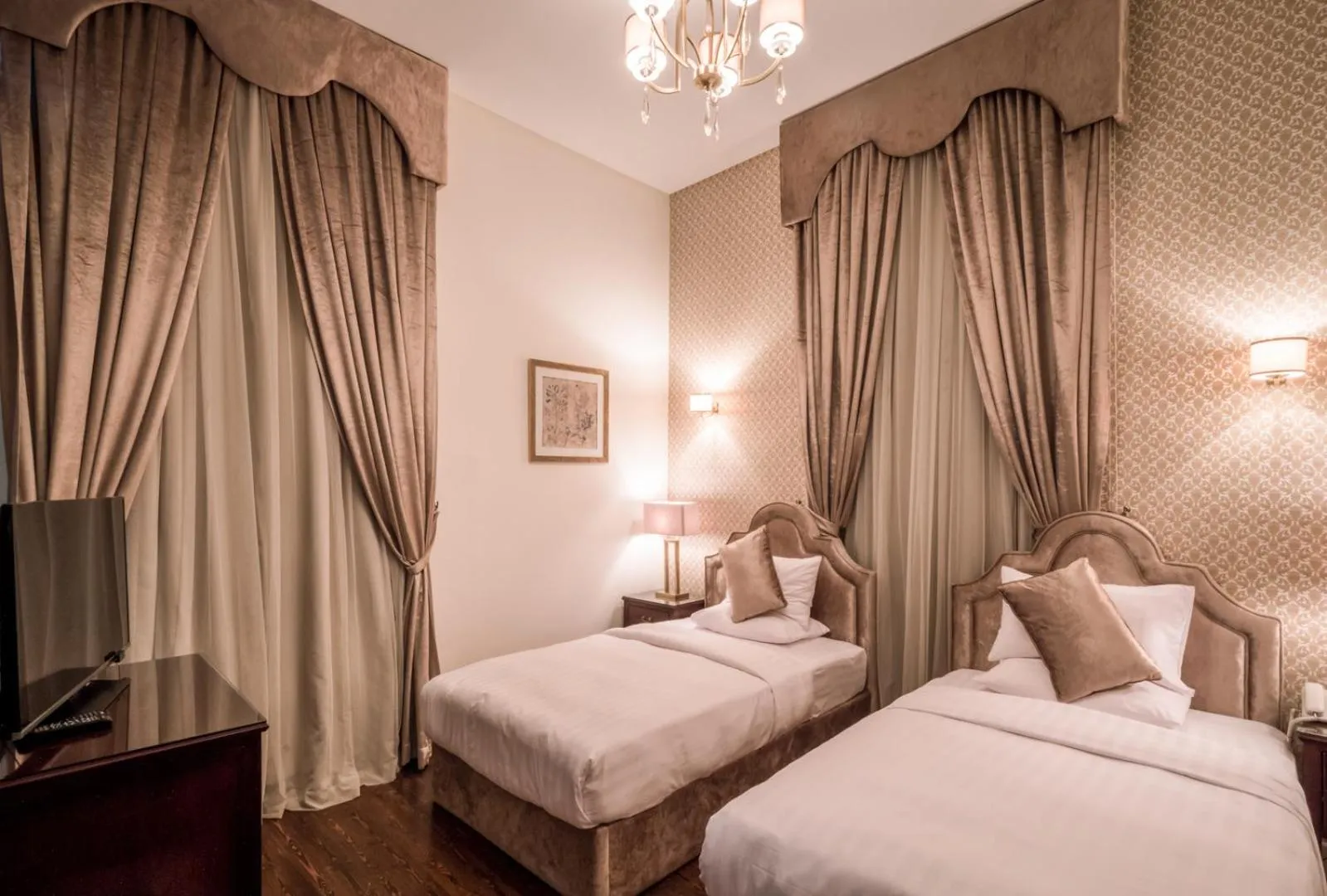 Bed in 1920s Boutique Hotel and Restaurants