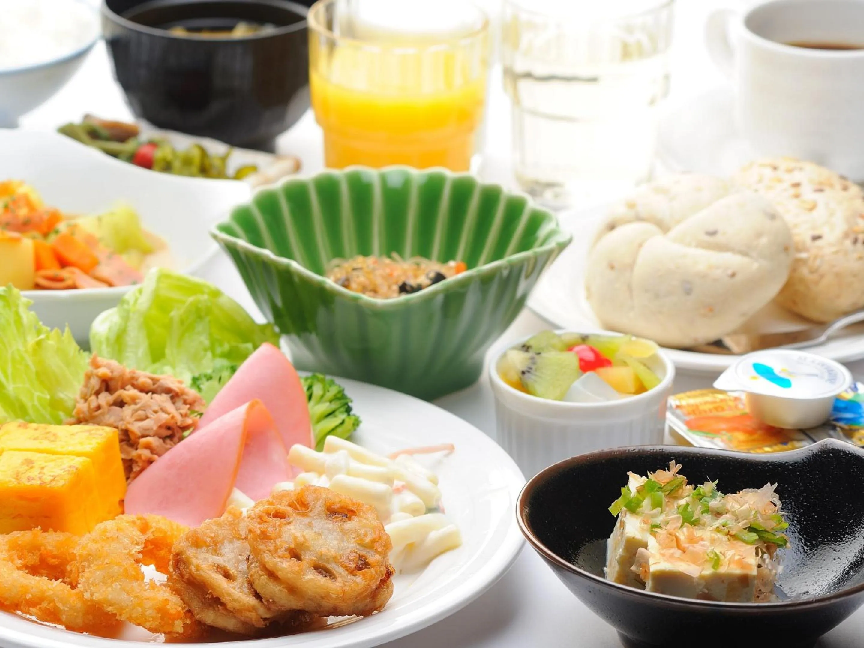 Breakfast in Hotel Route-Inn Saga Ekimae